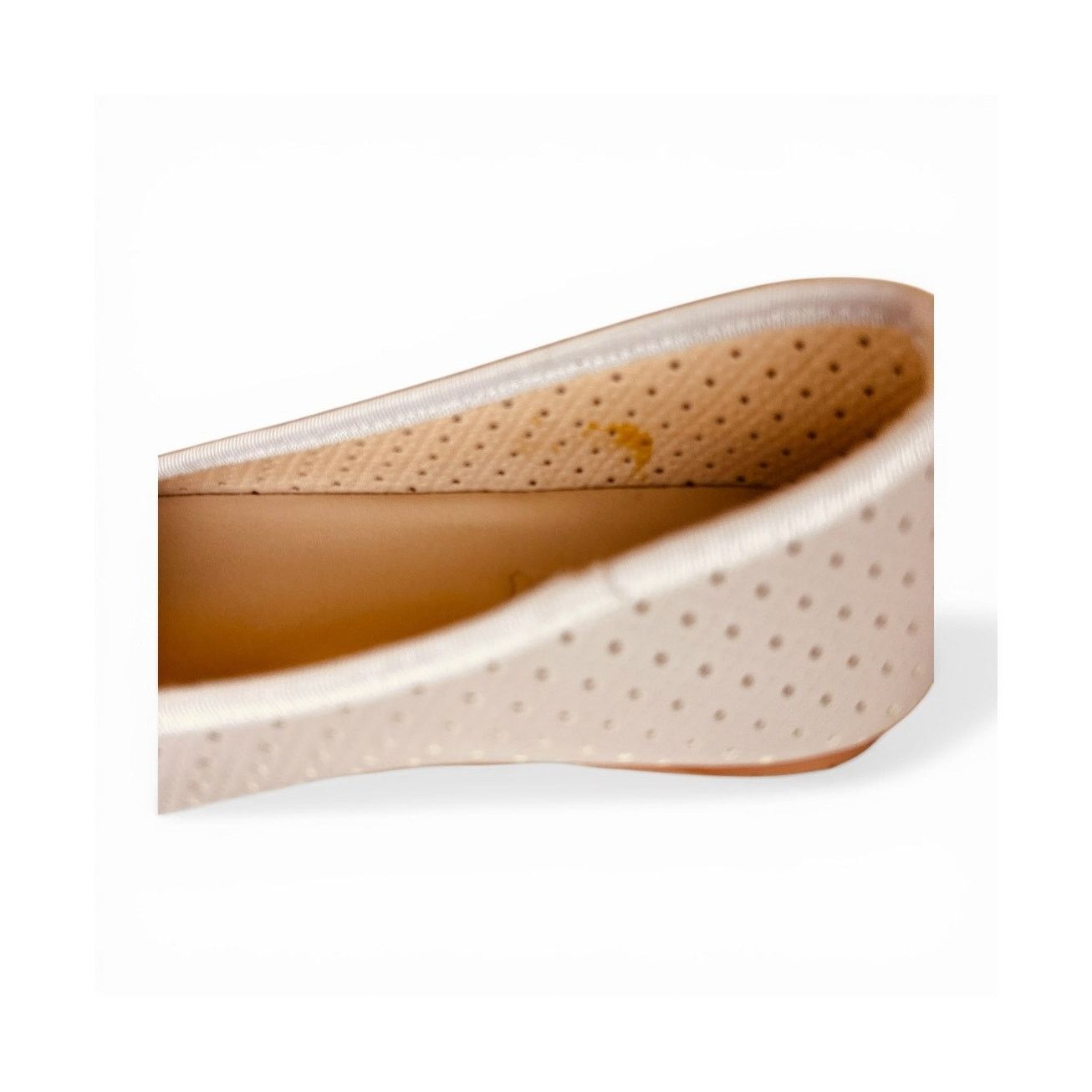 Other Emerald Taupe Greige Leather Ballet Flats Almond Toe EU 40 Size US 10 / IT 40 - 3 Thumbnail