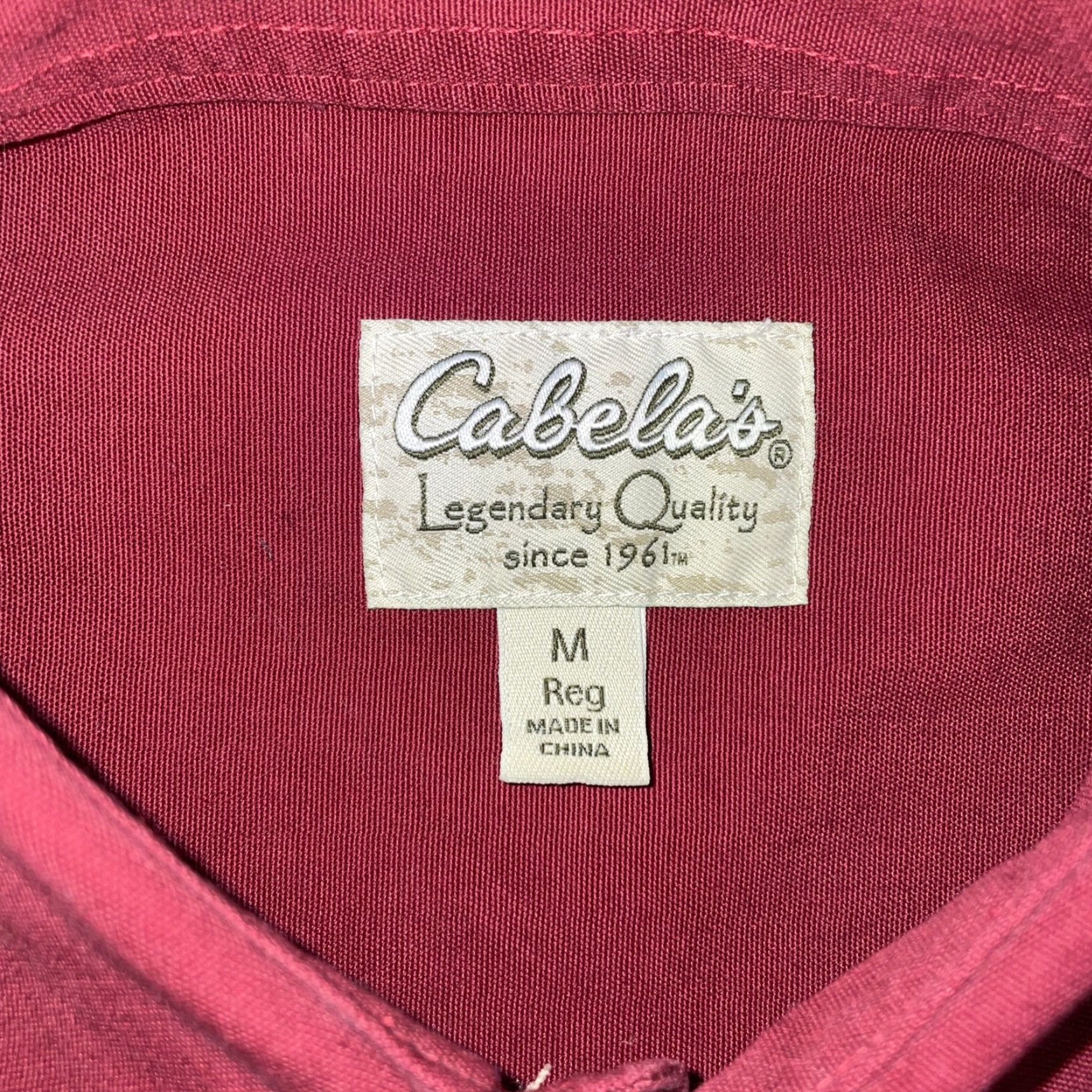 Vintage Cabela’s legendary quality Button-Down Long Sleeve Shirt Mens M Red Shirt Size US M / EU 48-50 / 2 - 4 Thumbnail