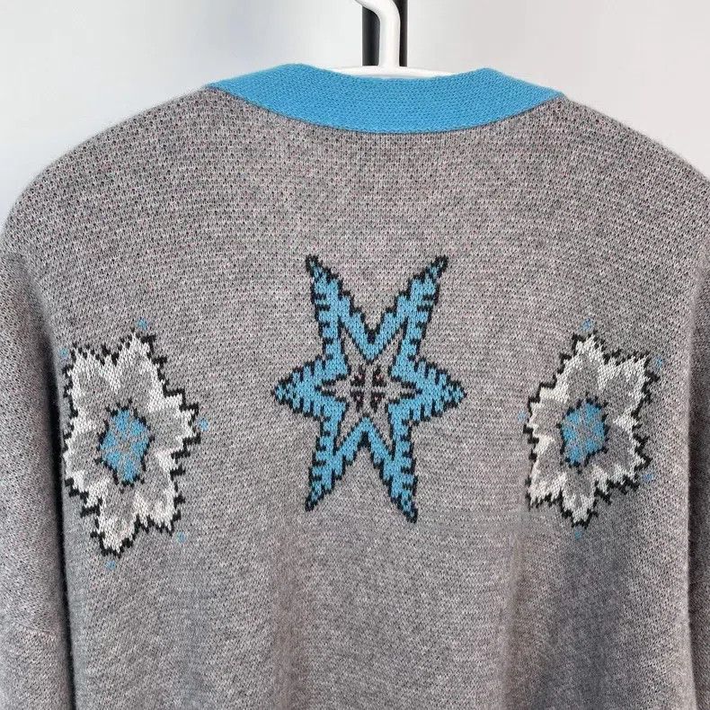 Loewe Loewe Wool Knit Cardigan - Blue Color Block Size M / US 6-8 / IT 42-44 - 6 Thumbnail