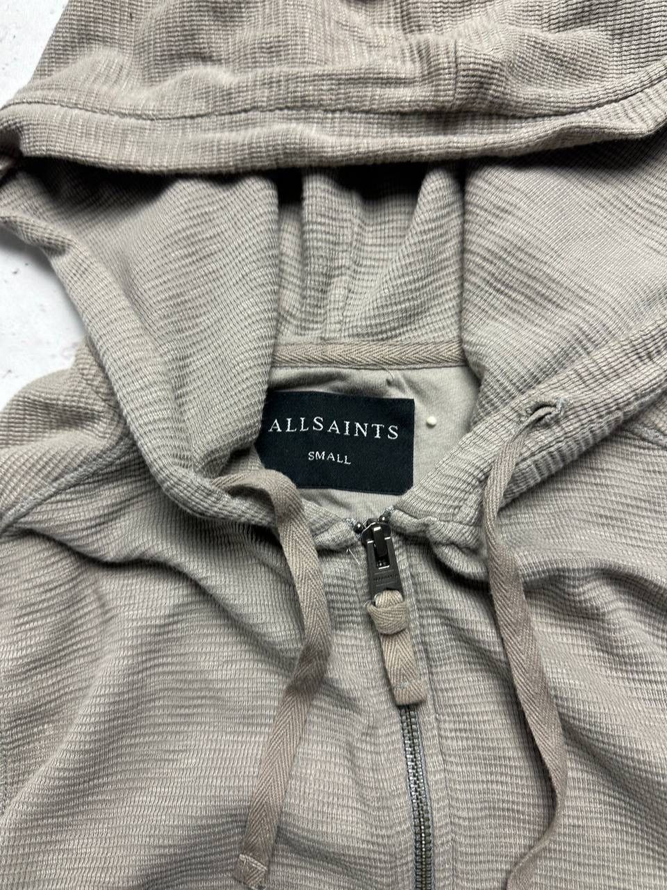 Allsaints × Vintage Vintage Allsaints Waffle Zip Hoodie S Size US S / EU 44-46 / 1 - 5 Thumbnail