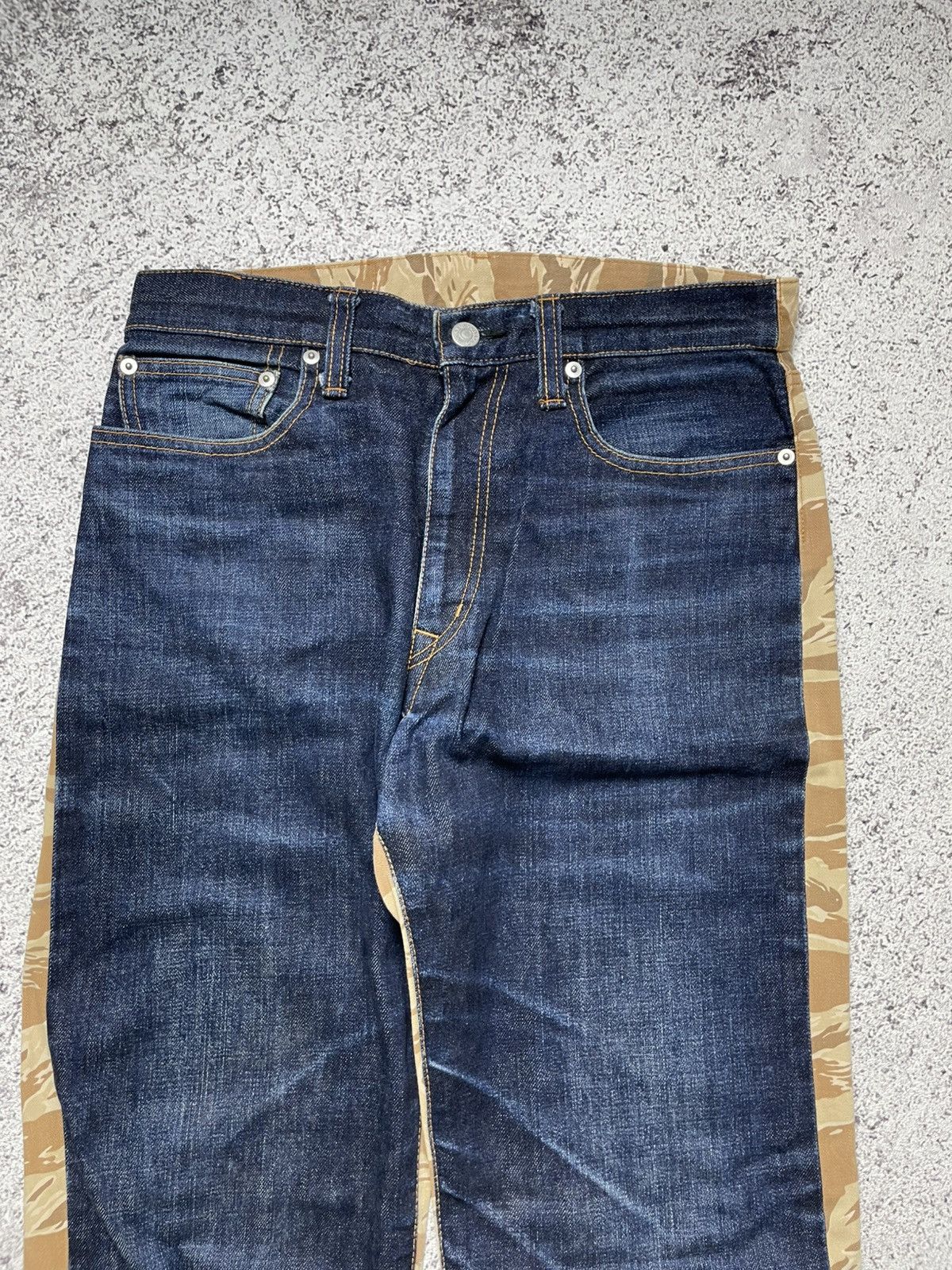 KOJIMA GENES Kojima Genes Hybrid Tiger Camouflage Travis Denim Jeans Size US 31 - 3 Thumbnail