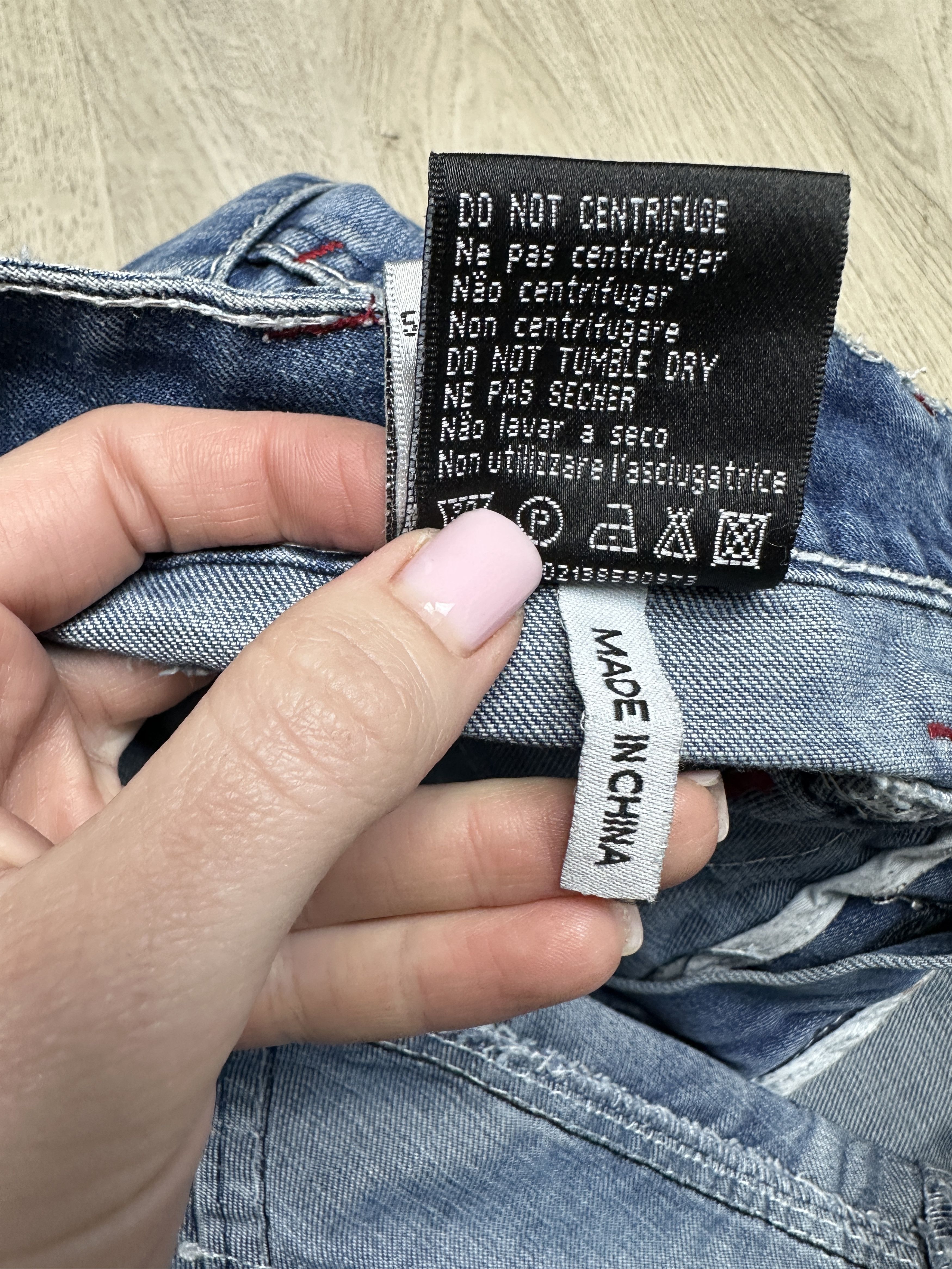 If Six Was Nine K&M Kosmo Lupo Patchwork Denim Pants Jeans Size US 29 - 8 Thumbnail