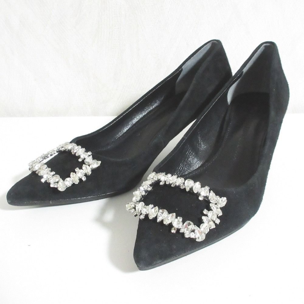 Other Other Tsuru by Mariko Oikawa Catherine Suede Pumps Leather Shoes DUTY FREE for USA Size ONE SIZE - 1 Thumbnail