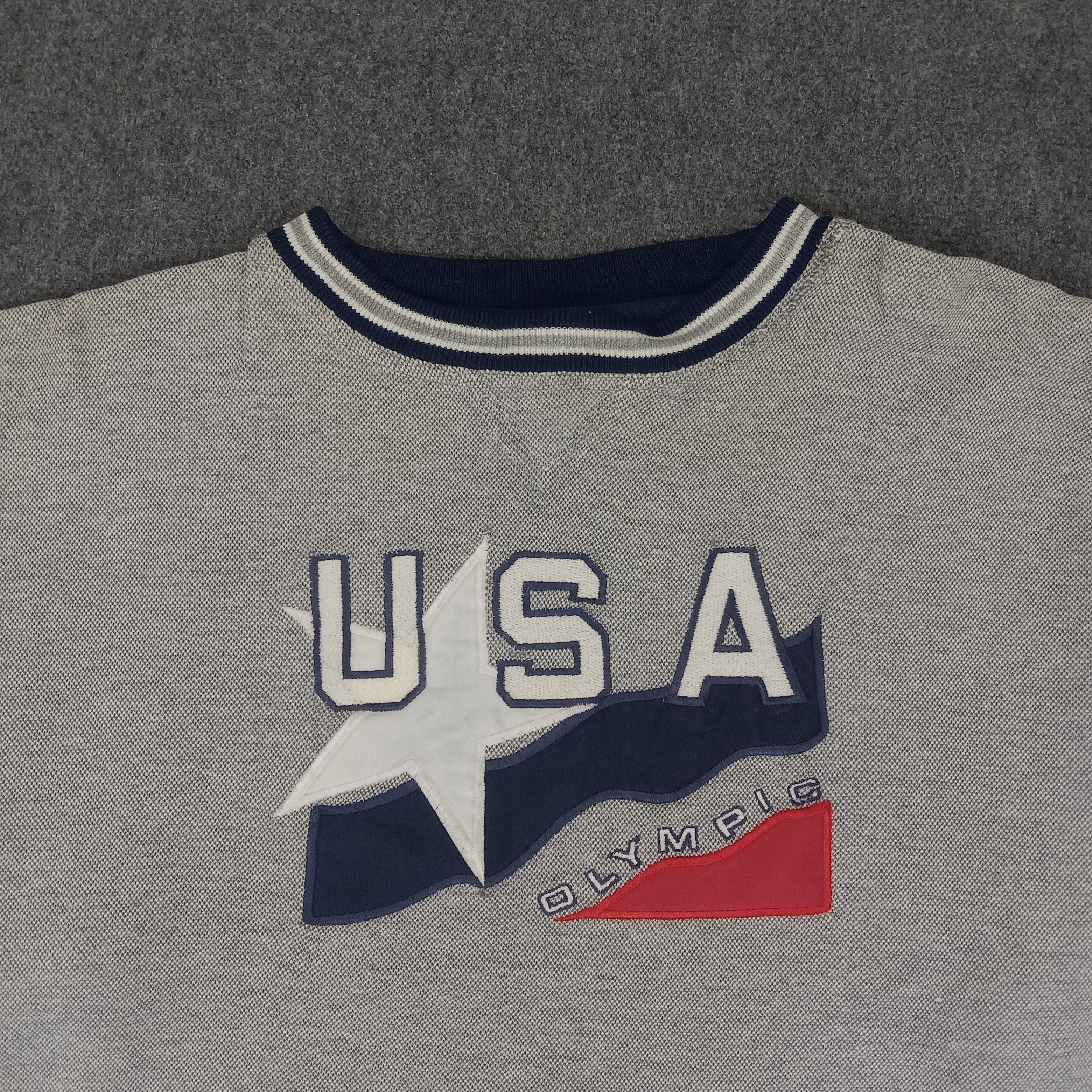 USA Olympics × Vintage USA Olympic American Sportswear Style Sweatshirt Size US L / EU 52-54 / 3 - 2 Thumbnail