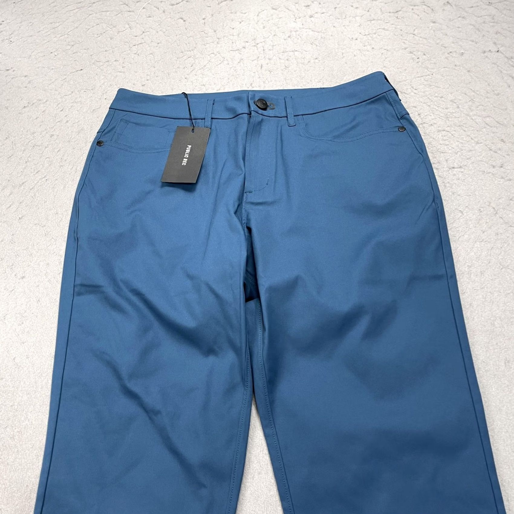 Vintage Public Rec Dealmaker Pants Mens 32x28 Chino 5 Pocket Blue Ocean Solid NWT Size US 32 / EU 48 - 4 Thumbnail