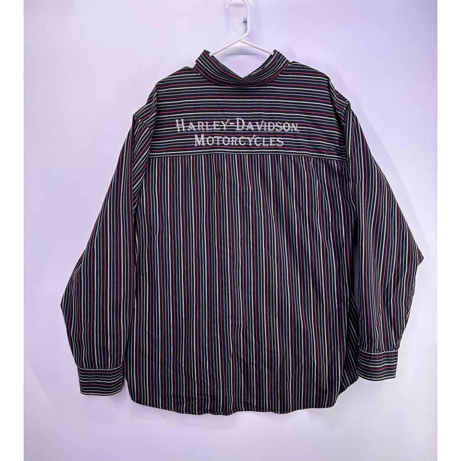 Harley Davidson Harley Davidson Striped Button Shirt Long Sleeve Size 3xl Size US XXL / EU 58 / 5 - 1 Thumbnail