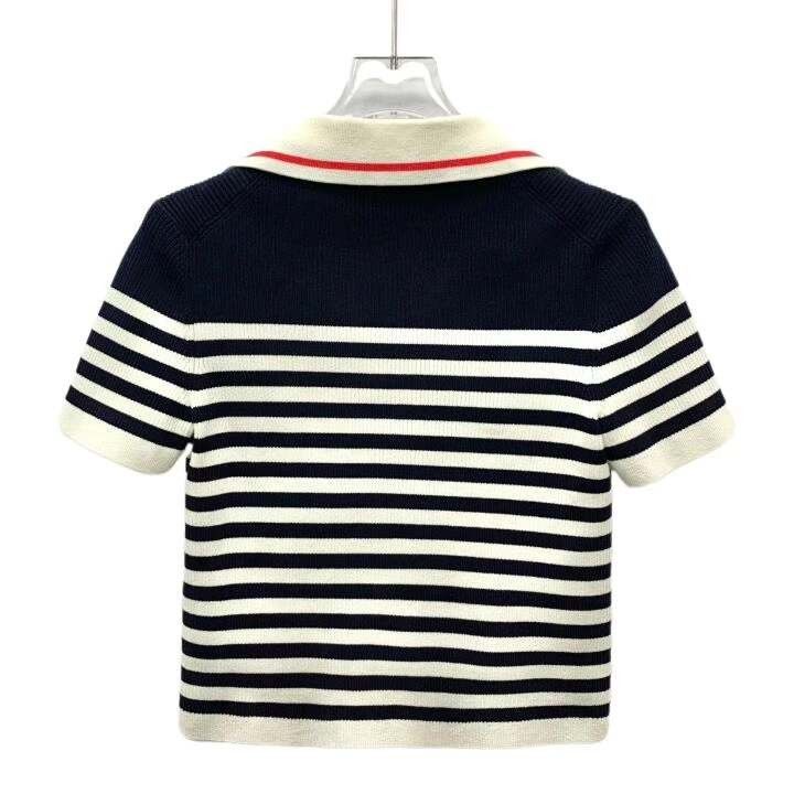 Gucci Gucci Colorblock Logo Stripe Cotton Sweater Size US M / EU 48-50 / 2 - 2 Thumbnail