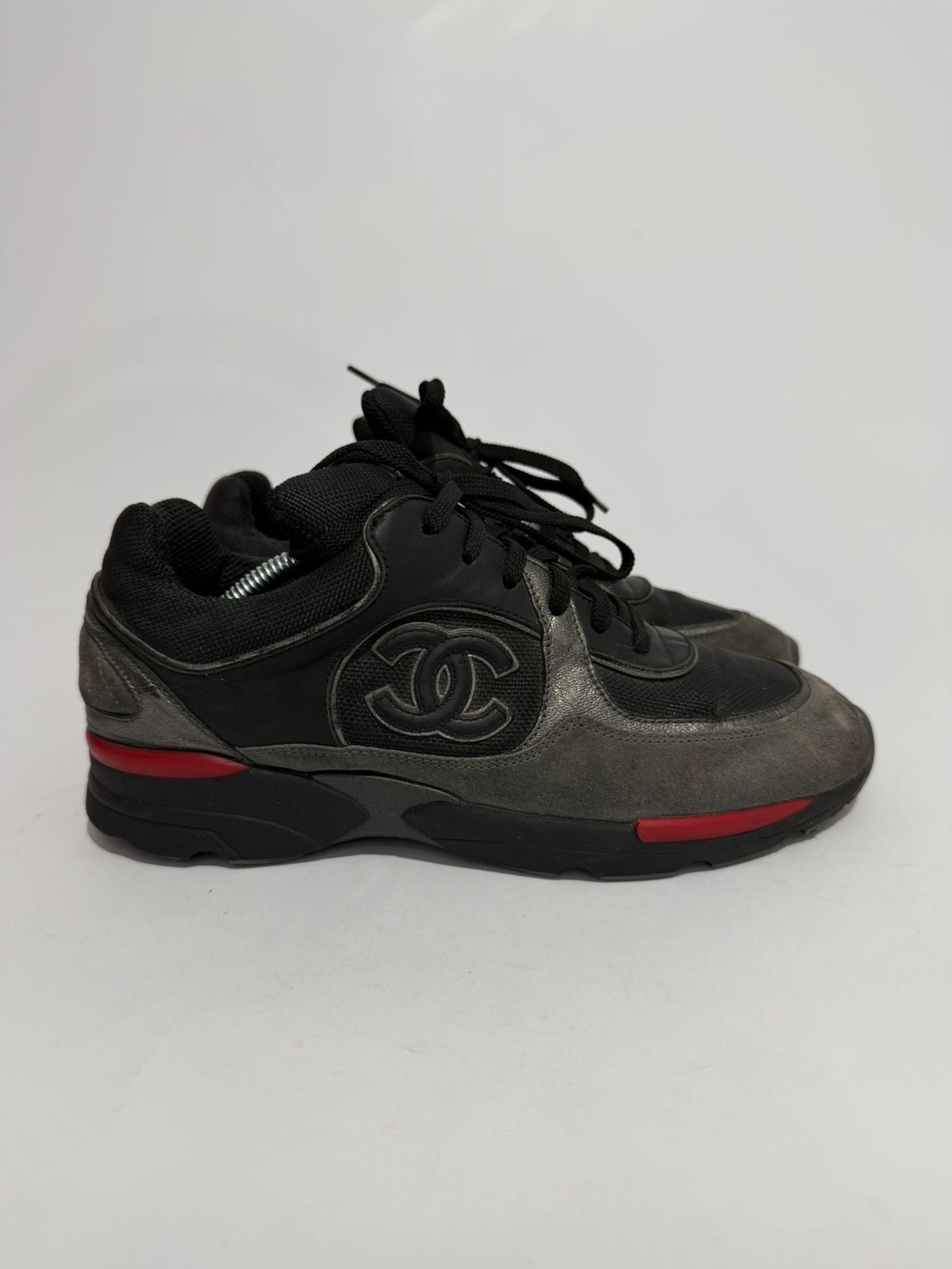 Chanel Chanel Multicolor Fabric Nubuck Leather Sneakers EU38.5 Size US 8.5 / IT 38.5 - 1 Thumbnail