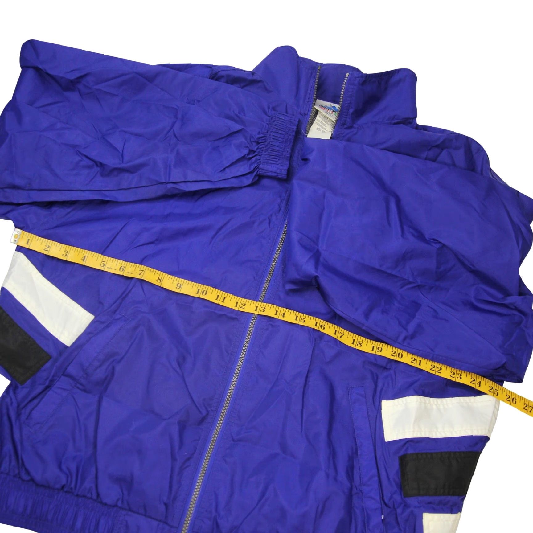 Adidas VINTAGE adidas Mens Large Embroidered Back Spellout Windbreaker Purple Size US L / EU 52-54 / 3 - 7 Thumbnail