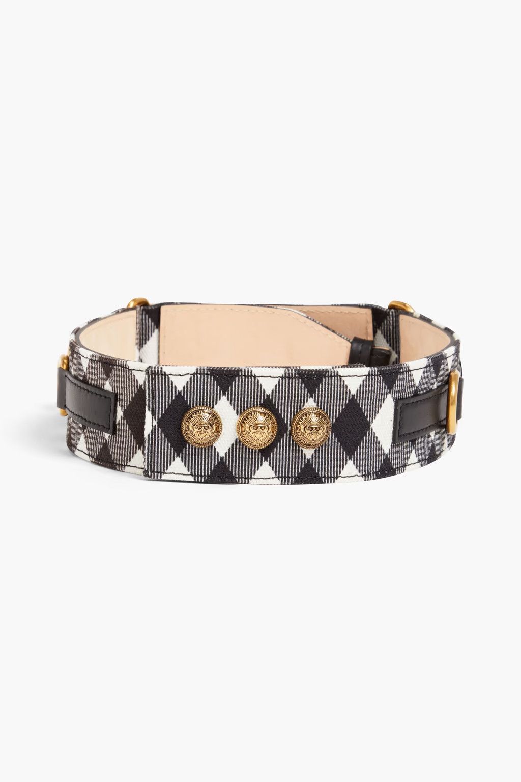 Balmain o1y0525 Size : L / Regular Belt in Black/White Size ONE SIZE - 2 Thumbnail