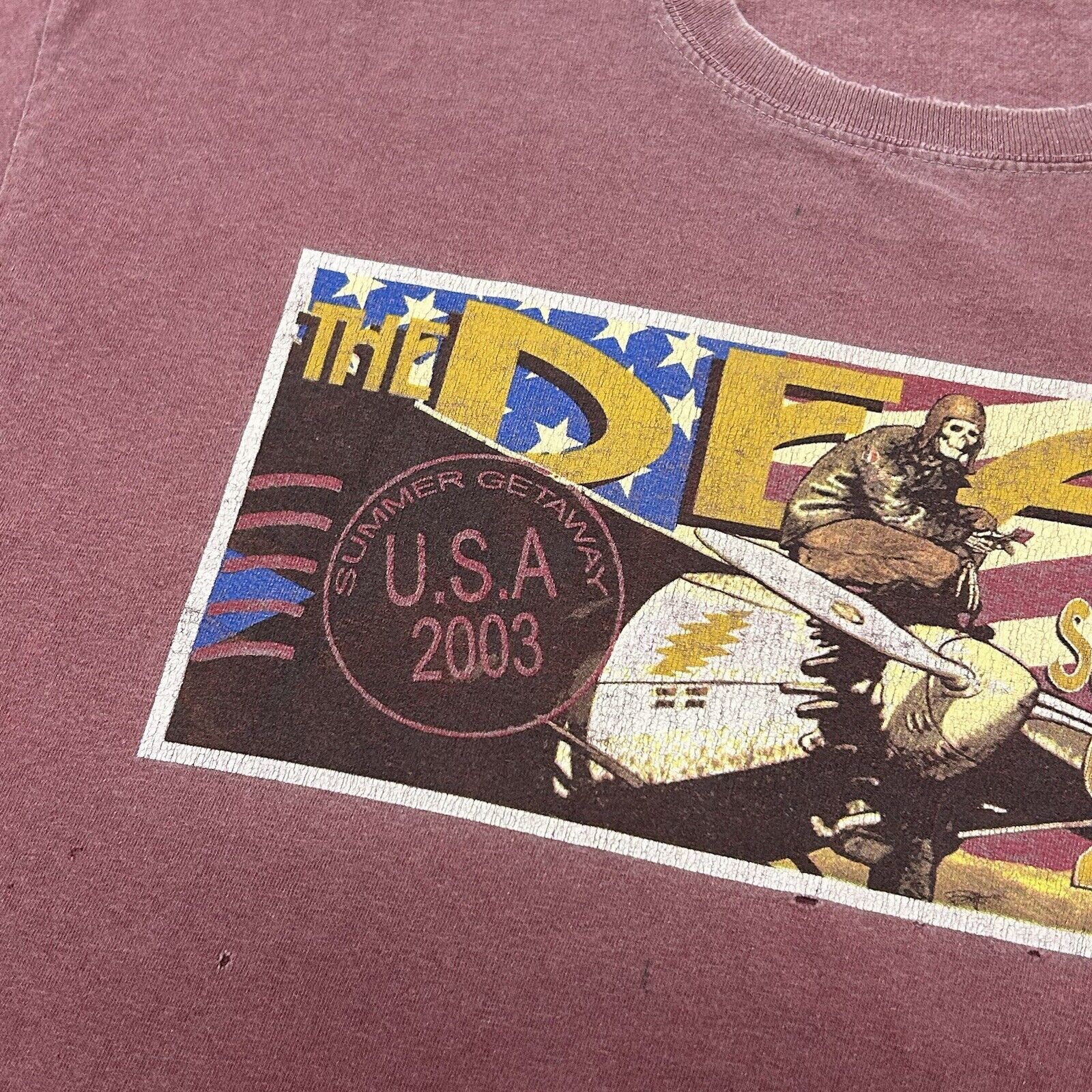 Band Tees × Grateful Dead × Vintage Vintage Grateful Dead Summer Tour 2003 T Shirt Size US L / EU 52-54 / 3 - 3 Thumbnail