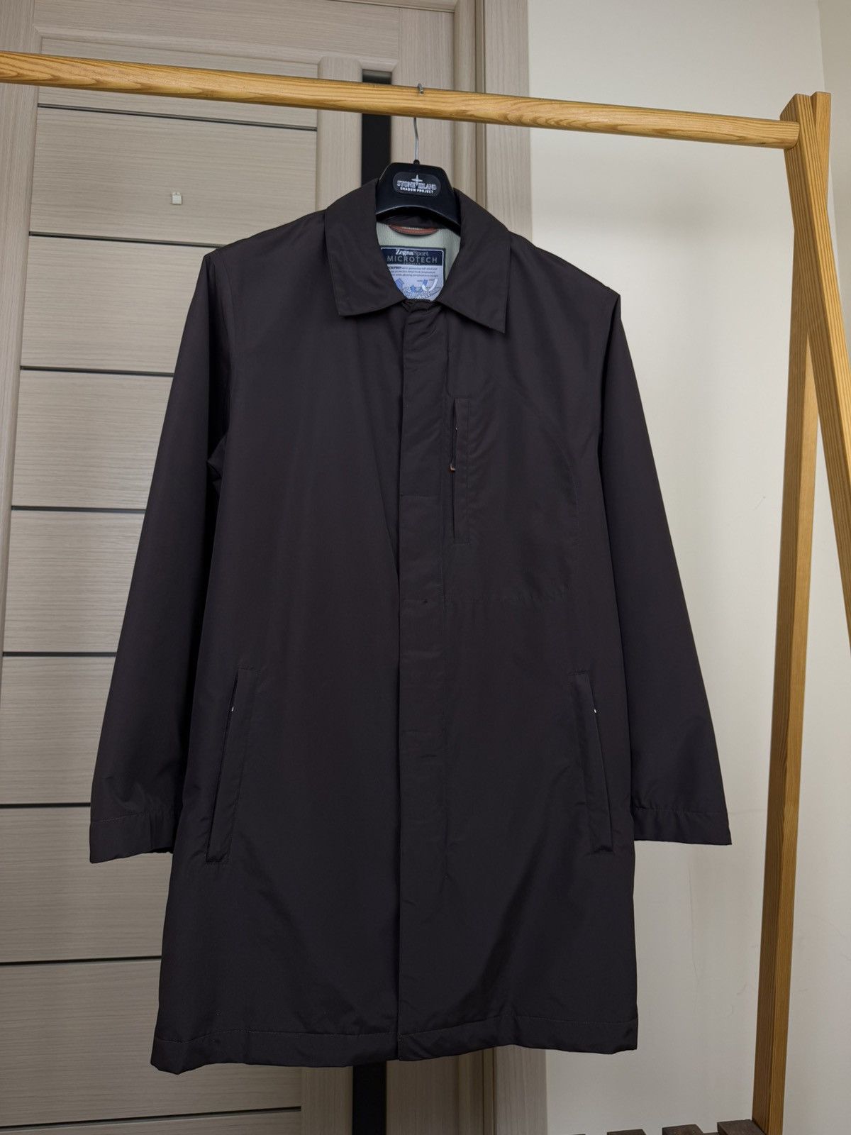 Ermenegildo Zegna Zegna Sport microtech project men's raincoat in brown size M Size US M / EU 48-50 / 2 - 4 Thumbnail