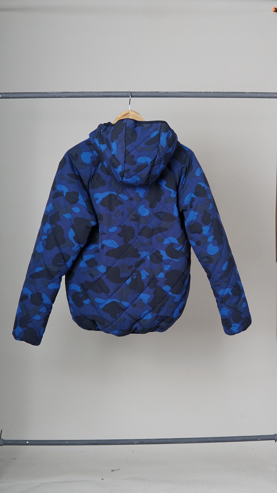 Bape Blue Camo Hoodie Down Jacket Size US M / EU 48-50 / 2 - 4 Thumbnail