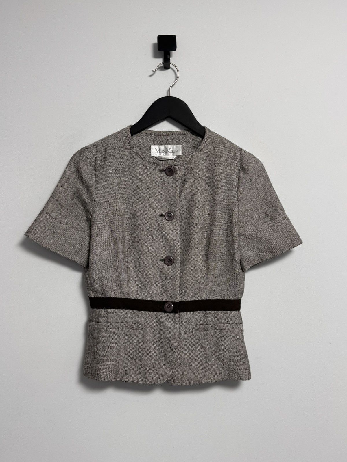 Max Mara Max Mara cropped blazer jacket Size S / US 4 / IT 40 - 1 Thumbnail