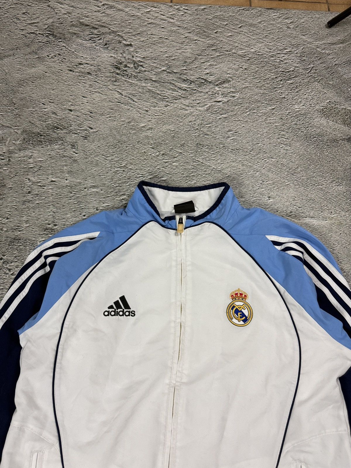 Adidas Real Madrid Adidas tracksuit White Blue 05/06 Vintage Size US M / EU 48-50 / 2 - 4 Thumbnail