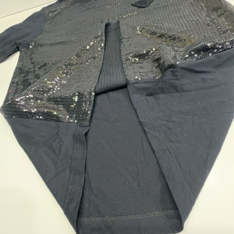 Prada Prada SS22 Black Sequin Short Sleeve Tshirt-2506 Size US S / EU 44-46 / 1 - 1 Thumbnail