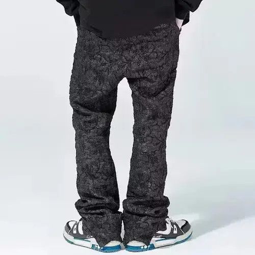Japanese Brand × Vintage BLACK FRIDAY SALE Cracked Effect Pant Trousers Size US 34 / EU 50 - 4 Thumbnail