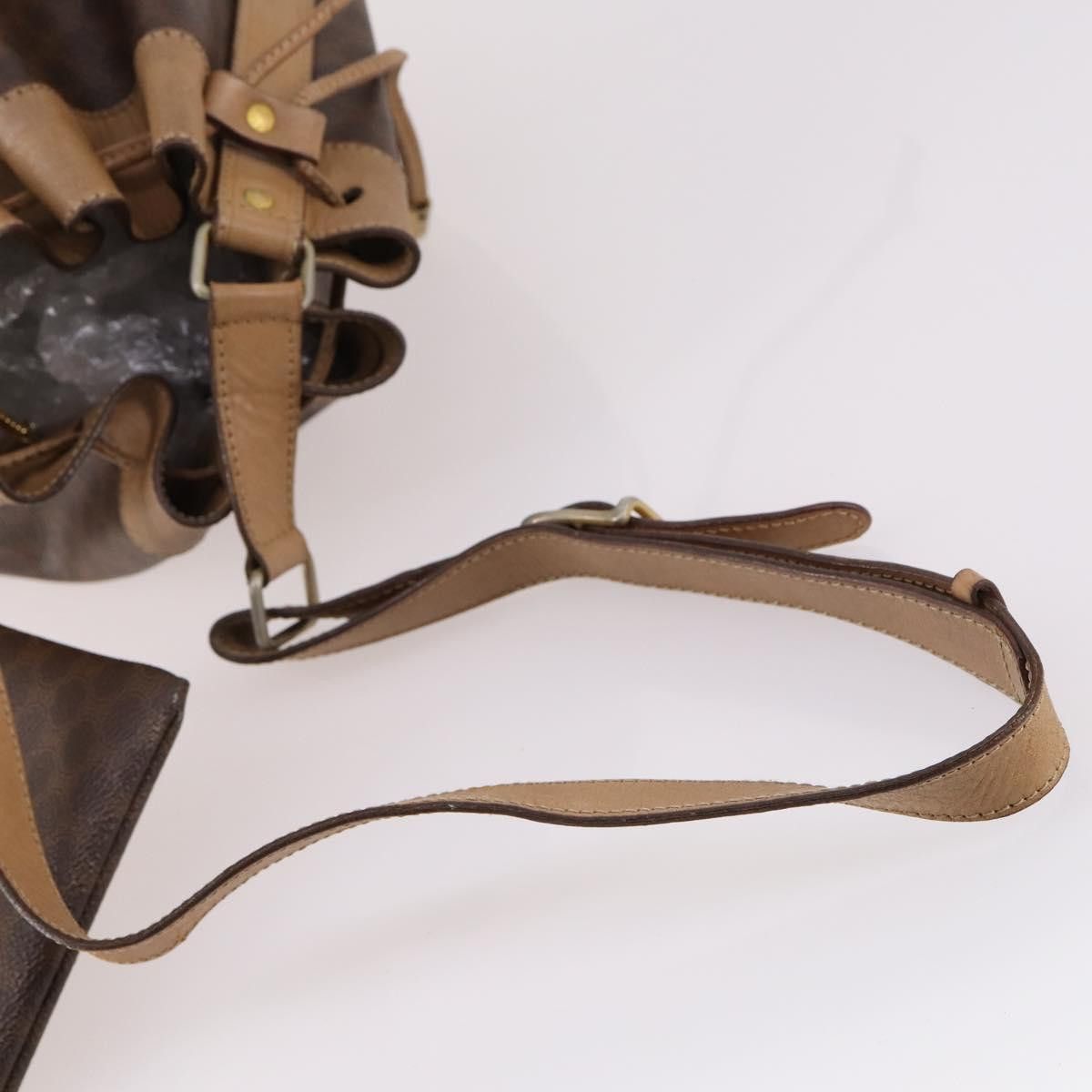 Celine CELINE Macadam Canvas Shoulder Bag Pvc Leather Brown Size ONE SIZE - 7 Thumbnail