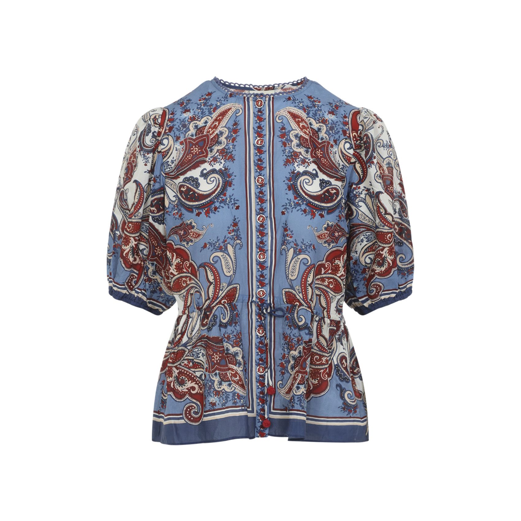 Farm Rio Paisley Scarf Shirt