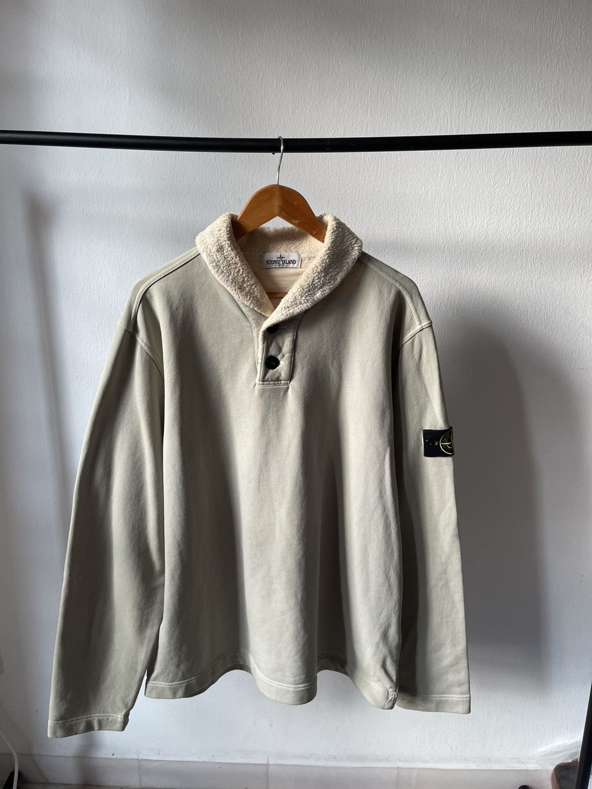 Stone Island Stone Island Two Button Henley Neck 11 Size US XXL / EU 58 / 5 - 2 Thumbnail