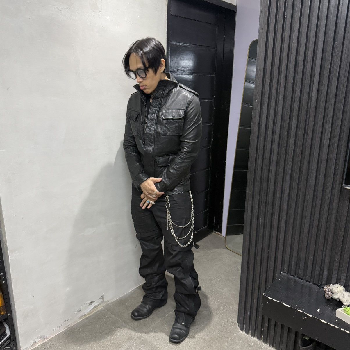 Attack The Mind 7 Tactical Oxhide Leather Jacket