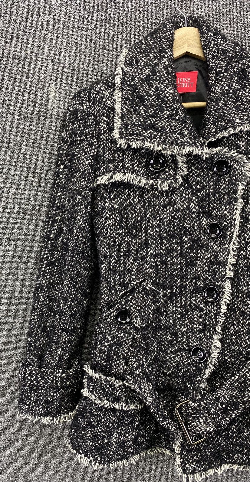 Japanese Brand Vintage 1EINS SCHRITT Punk Style Wool Jacket Size S / US 4 / IT 40 - 3 Thumbnail
