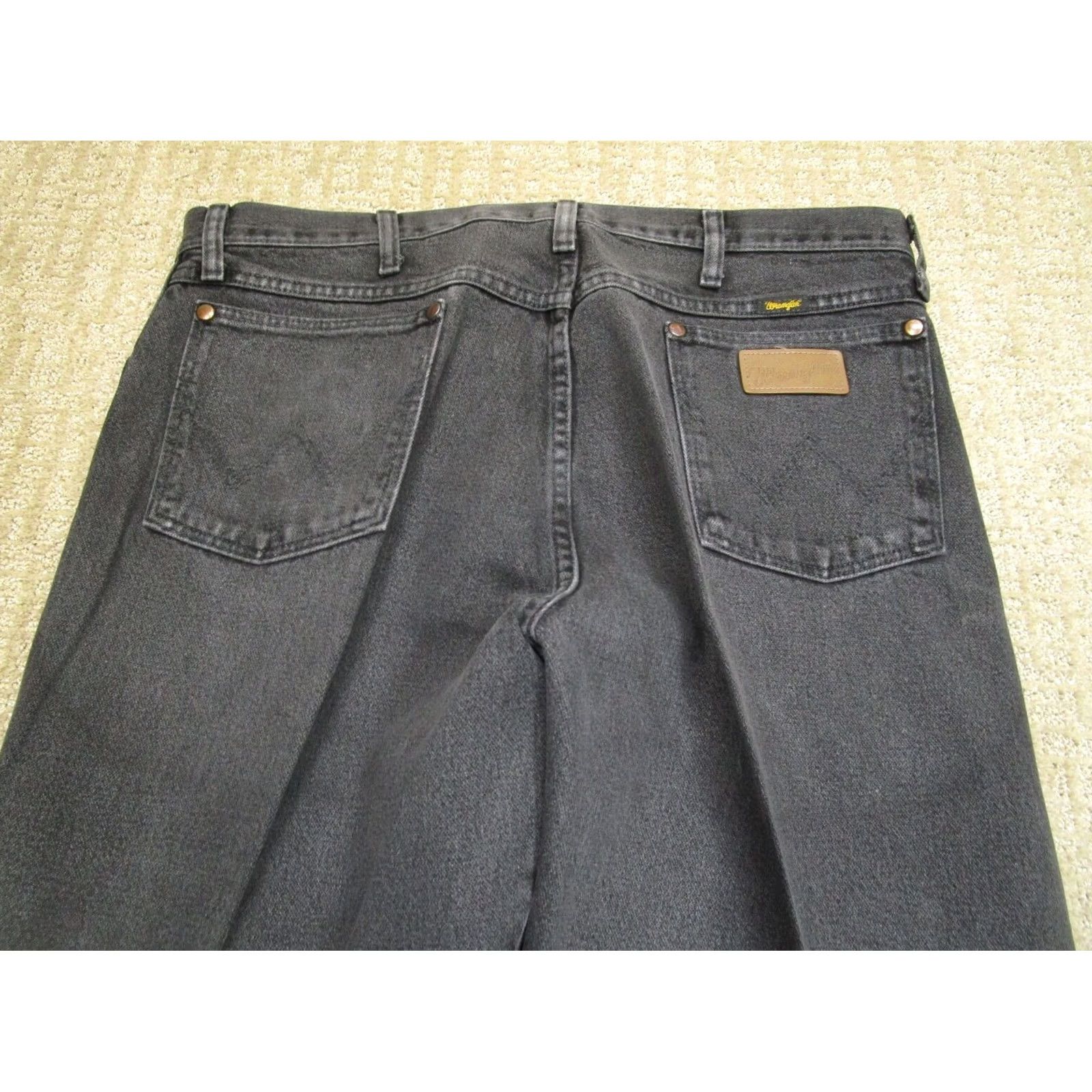 Wrangler Wrangler Jeans Men 38x30 Black Cowboy Cut Original Fit Western Pants Faded Size US 38 / EU 54 - 5 Thumbnail