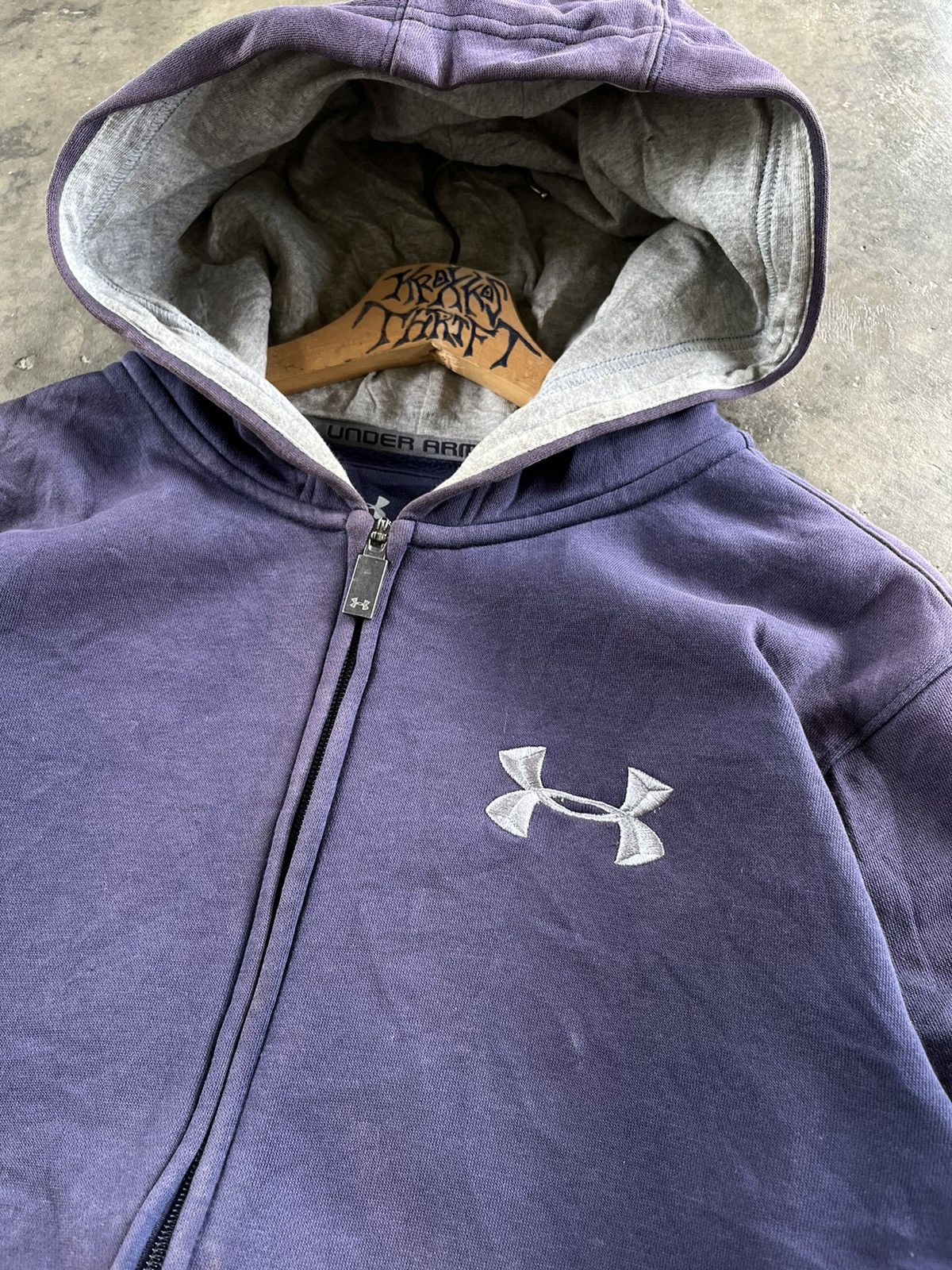 Designer × Under Armour 🔥Under Armour Storm Coldgear Big Logo Zipper Hoodie Size US XL / EU 56 / 4 - 3 Thumbnail