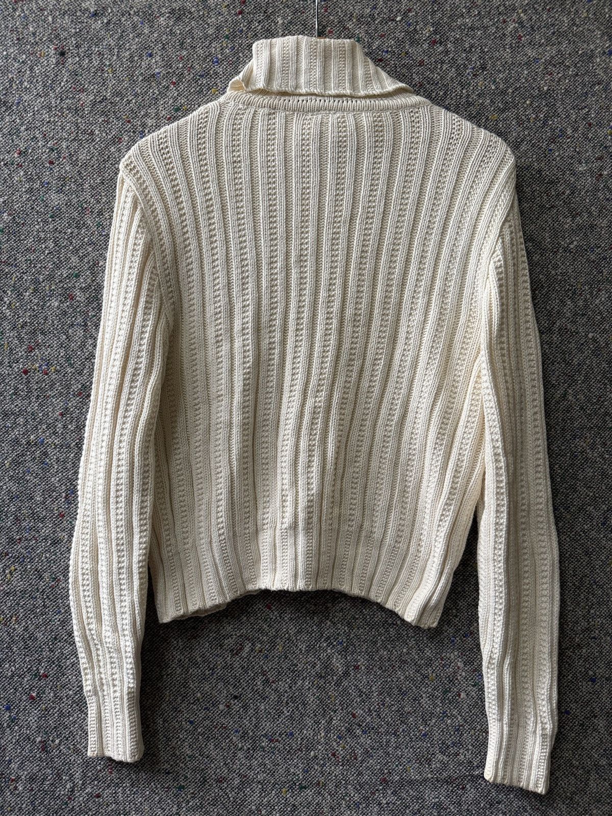 Other Vintage Blue Willi's Heavy Cable Knit Full-Zip Sweater Size S / US 4 / IT 40 - 3 Thumbnail