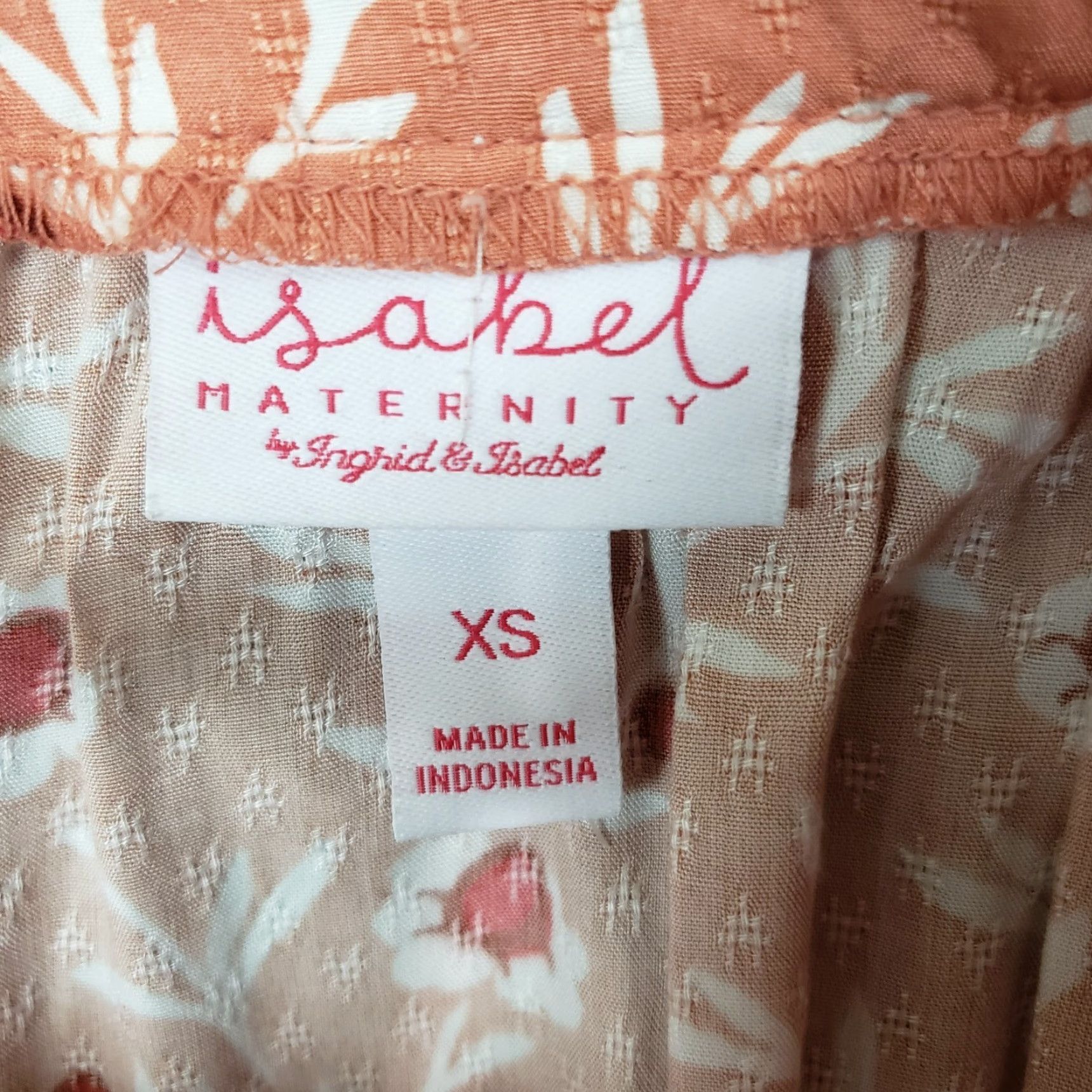 Vintage VINTAGE Isabel Maternity Womens Top XS Red White Floral Long Sleeve Rayon Size XS / US 0-2 / IT 36-38 - 6 Thumbnail
