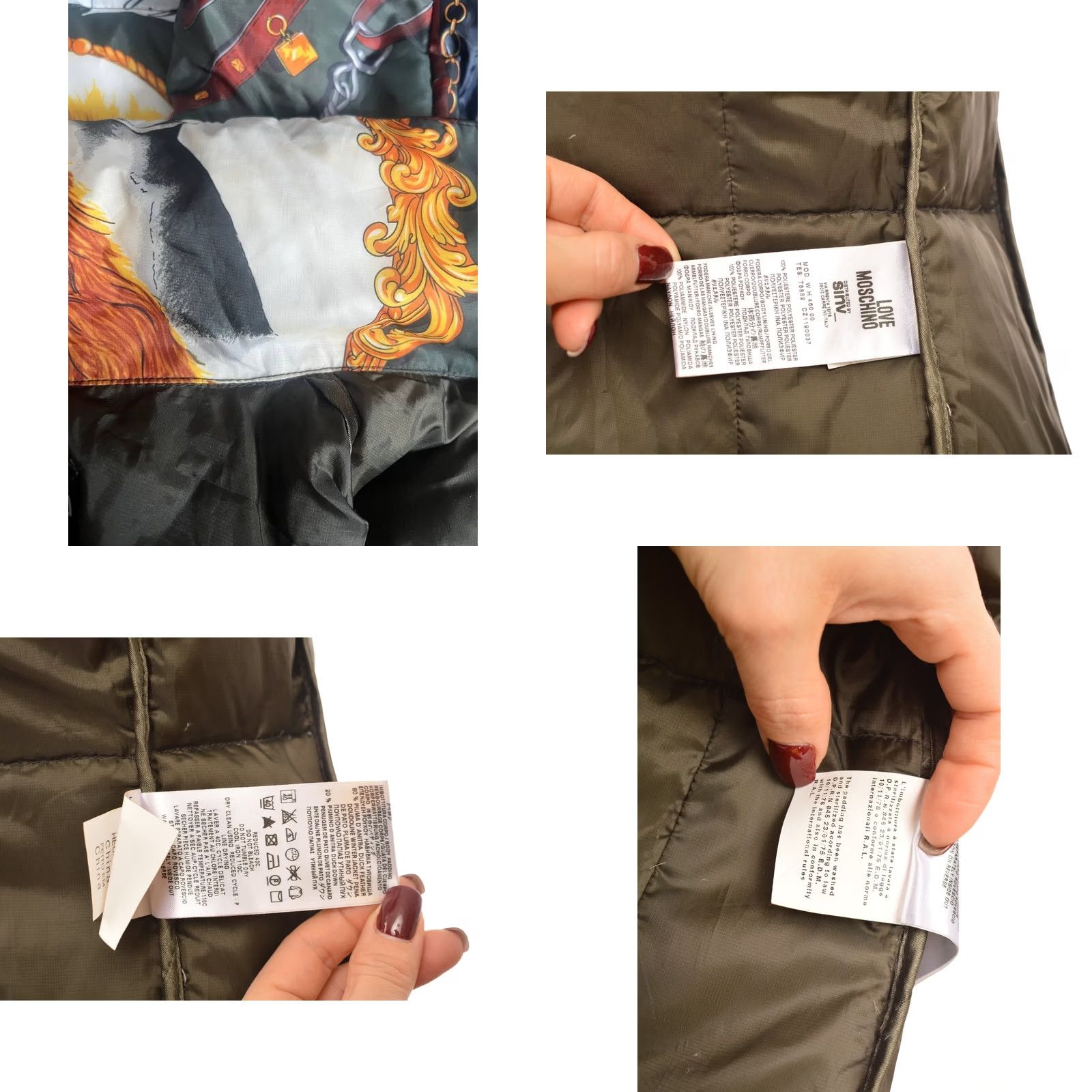 Moschino DDP Love Moschino Down Puffer Jacket Lila Fufi Dog Print Size USA 10 Womens Jacket Multicolor Puffer 10 Size L / US 10 / IT 46 - 8 Thumbnail