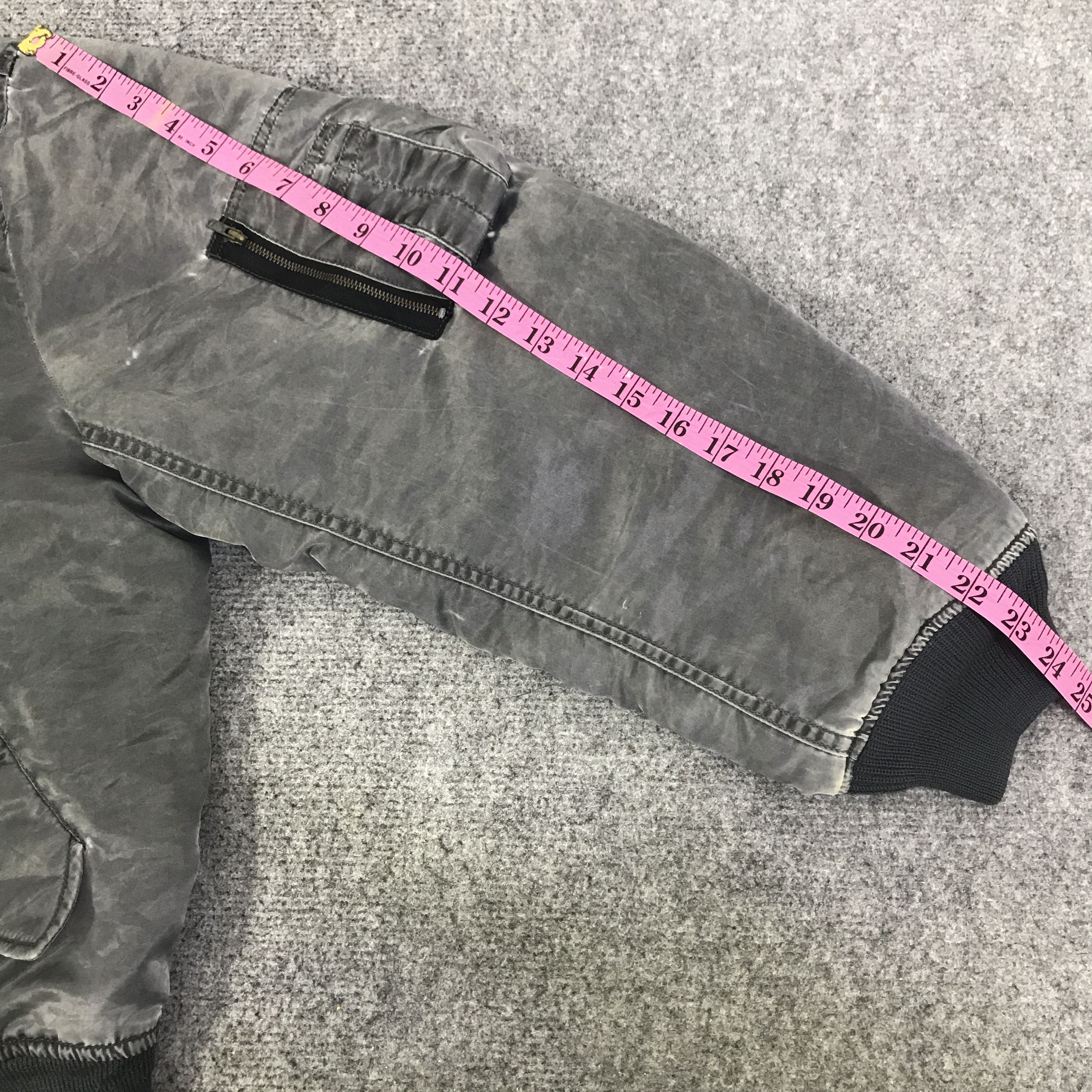 Japanese Brand Japanese bombers black faded jacket K94B17 Size US L / EU 52-54 / 3 - 7 Thumbnail