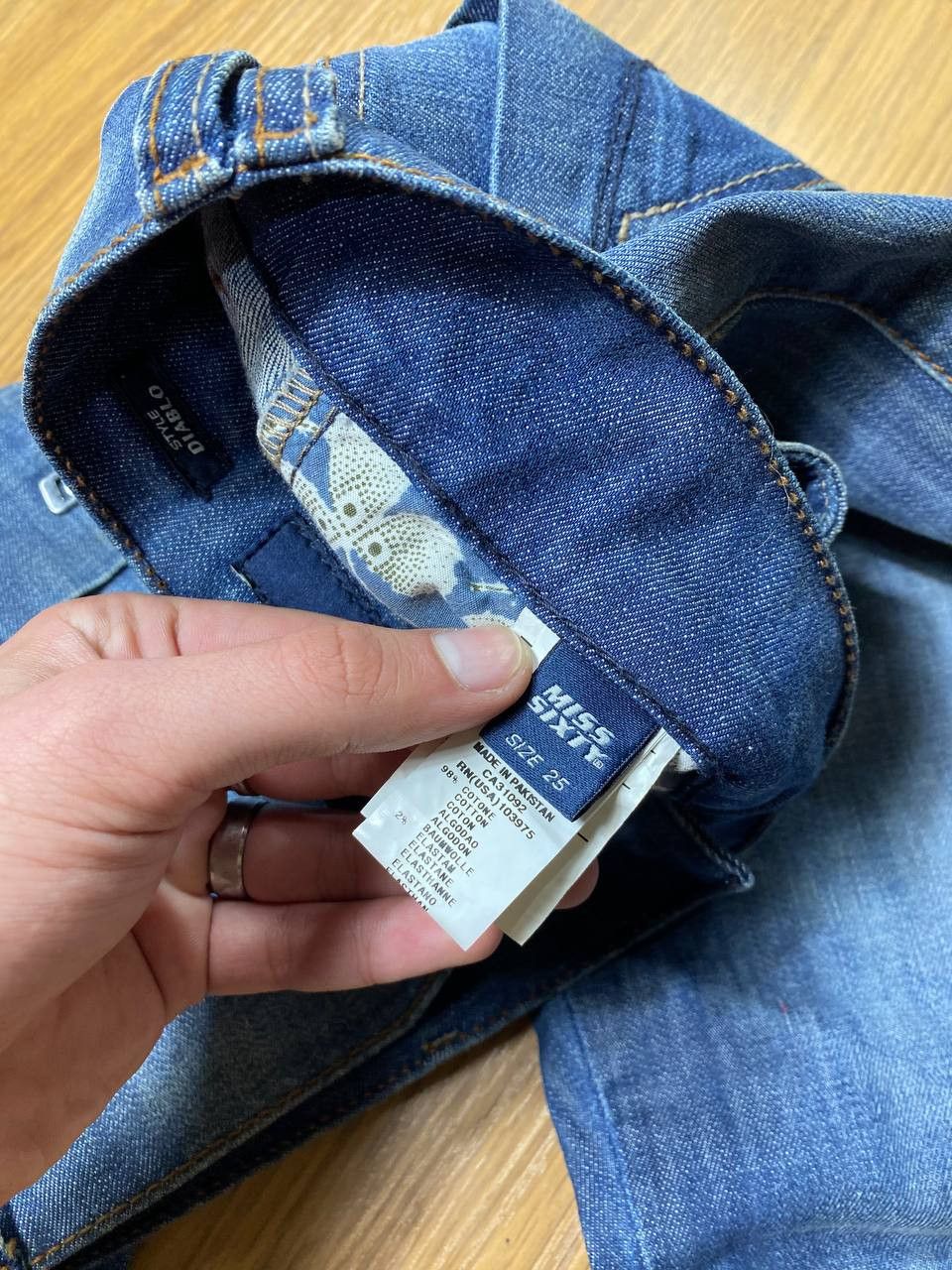 Japanese Brand Crazy Crash Dirty Baggy Faded Jean Japan Avant Garde Style Size US 26 / EU 42 - 10 Thumbnail