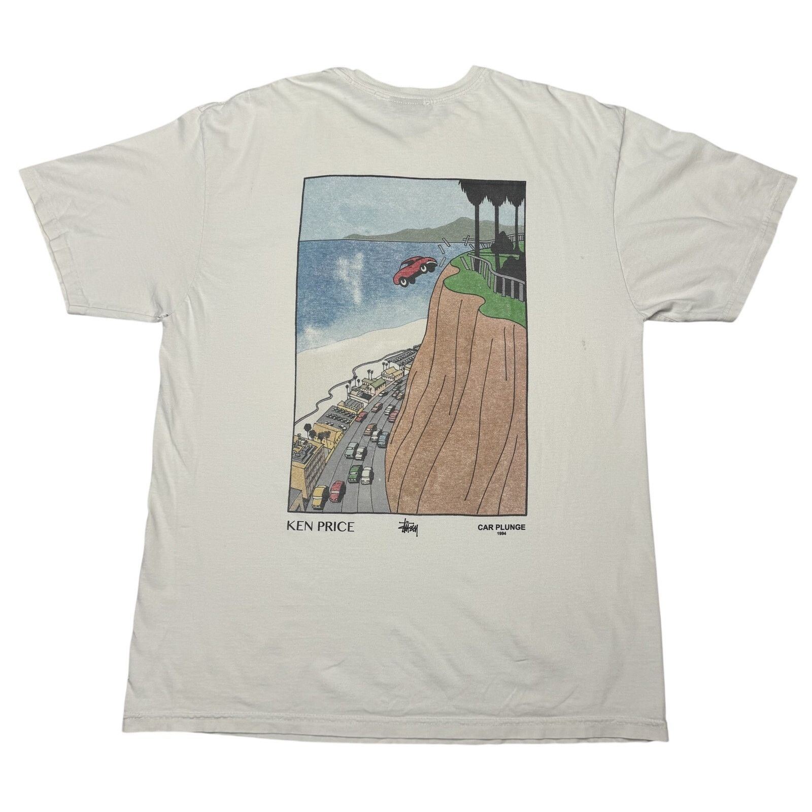 Streetwear × Stussy × Vintage Stussy x David Carson Tee “White