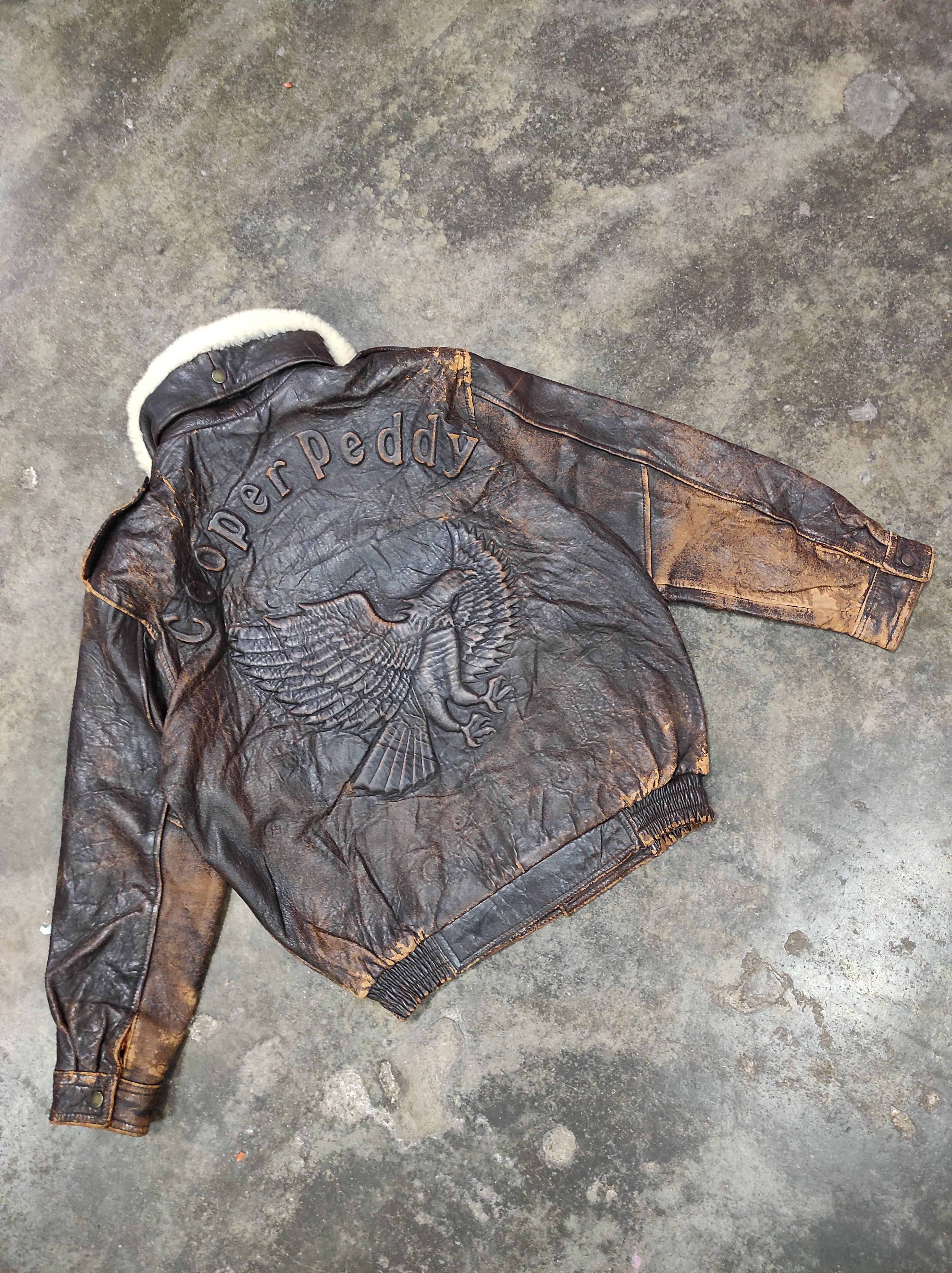 Harley Davidson COPPER PEDDY STYLE HARLEY DAVIDSON LEATHER JACKET DISTRESSED Size US L / EU 52-54 / 3 - 1 Thumbnail