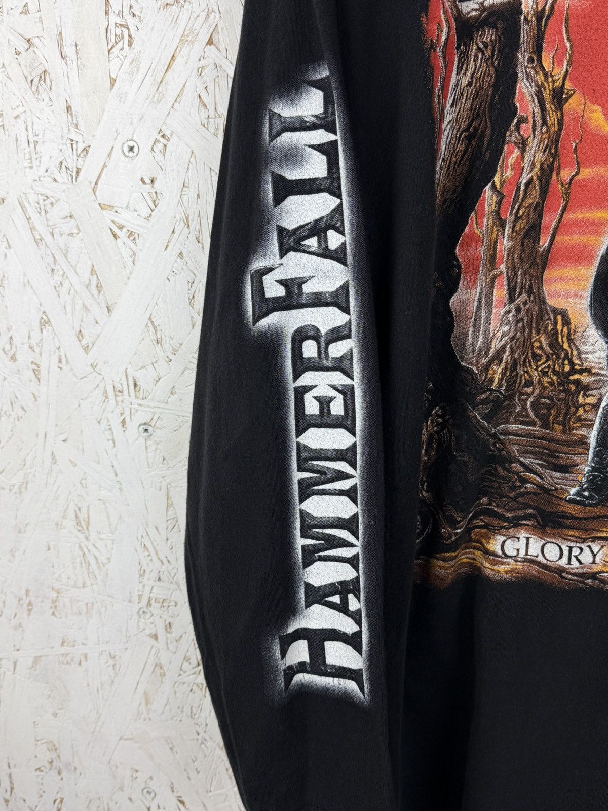 Band Tees 90s Vintage 1997 Hammerfall Glory To The Brave Metal L/S Size US XL / EU 56 / 4 - 5 Thumbnail