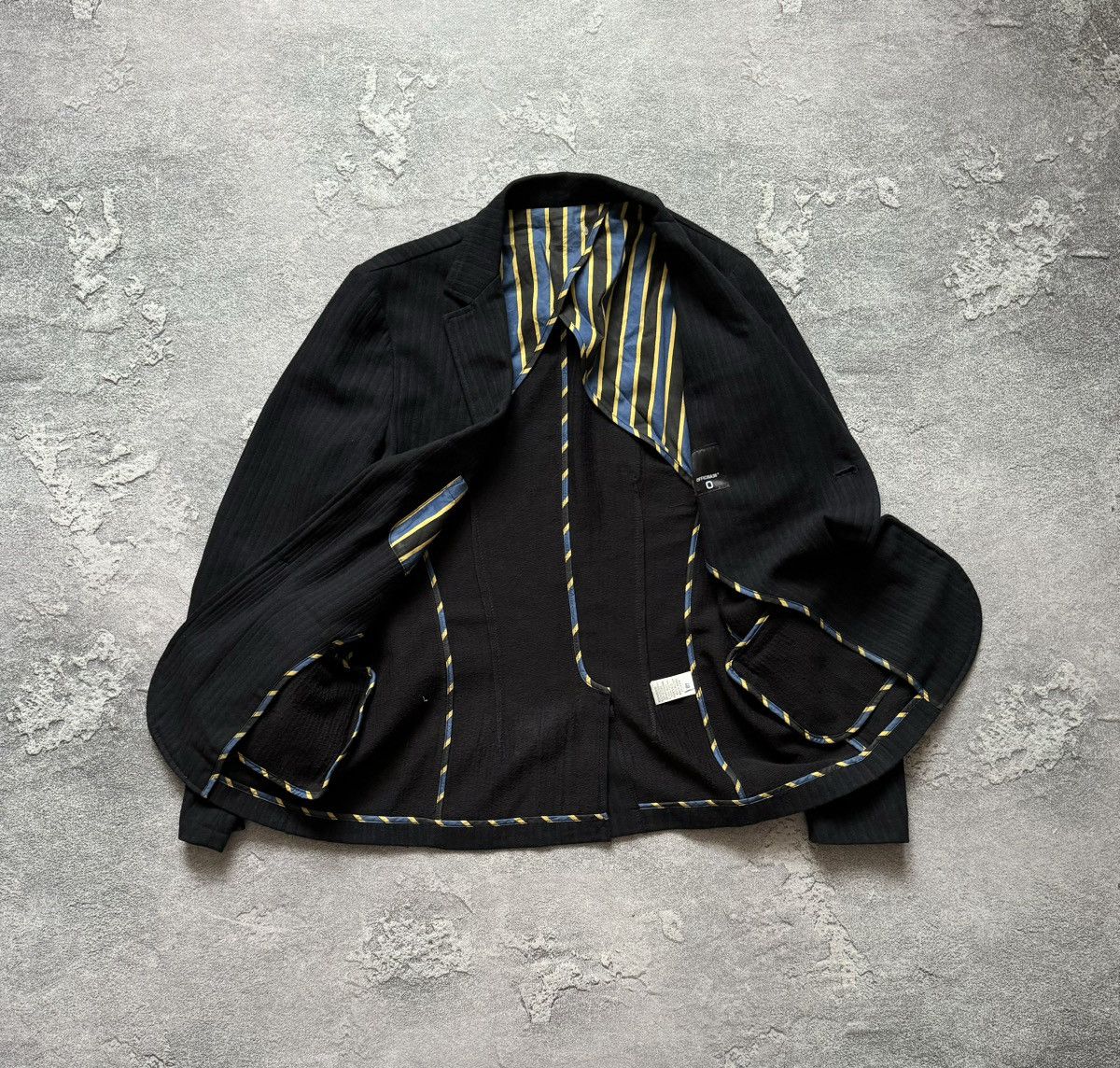 Designer × Officina36 Officina36 striped size48 button up blazer jacket light coat Size US S / EU 44-46 / 1 - 9 Thumbnail