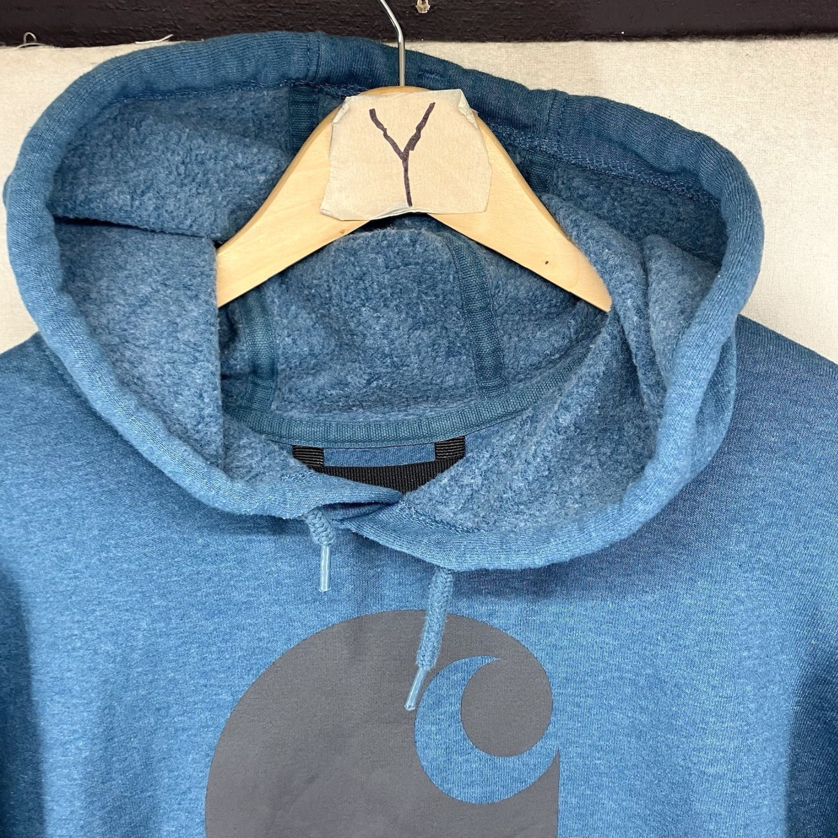 Carhartt Carhartt Hoodie Womens L Loose Fit Teal Logo Front Graphic Pockets Hooded Pullover Fleece Size L / US 10 / IT 46 - 6 Thumbnail