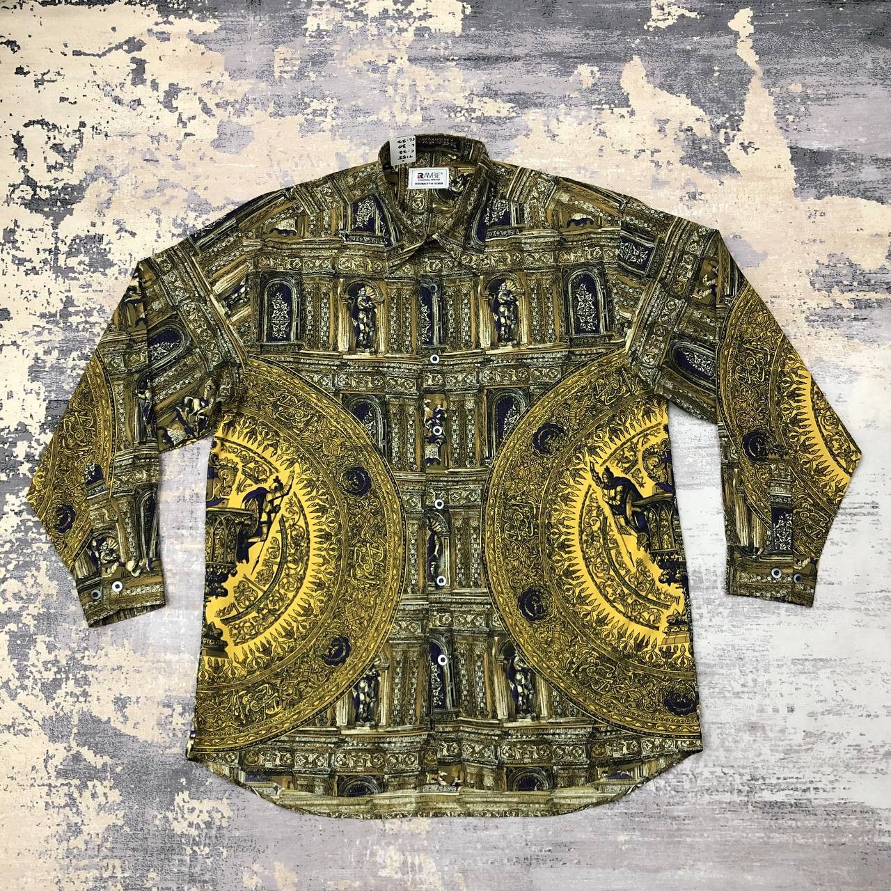 Vintage T155 VTG ROME EMPIRE FULLPRINT SILK BY RAMBLE SHIRT Size US L / EU 52-54 / 3 - 5 Thumbnail