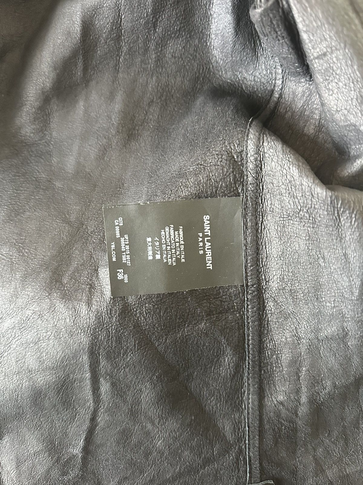 Saint Laurent Paris Black Leather Saint Laurent Top Size XS / US 0-2 / IT 36-38 - 4 Thumbnail