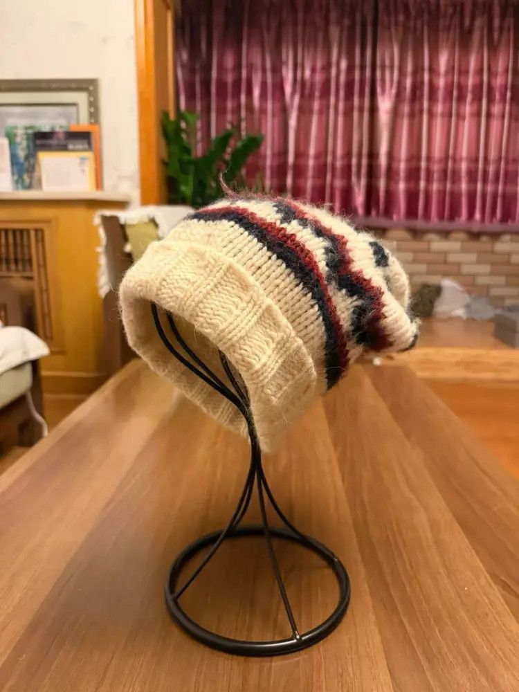 Saint Laurent Paris Saint Laurent Paris by Hedi 13AW Runway Knitwear Hat-2507 Size ONE SIZE - 4 Thumbnail