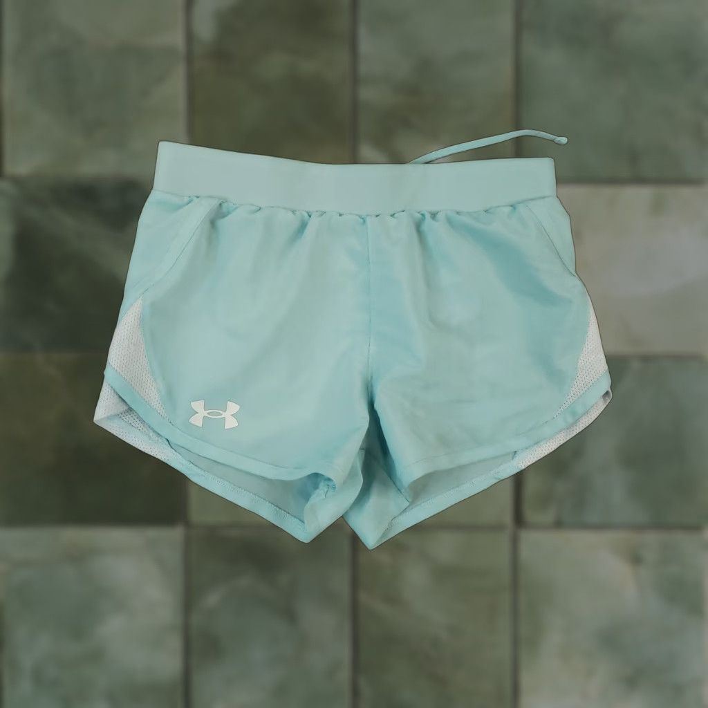 Nike Nike Youth Girls Blue Athletic Shorts Drawstring Waist Medium Size US 31 - 1 Thumbnail