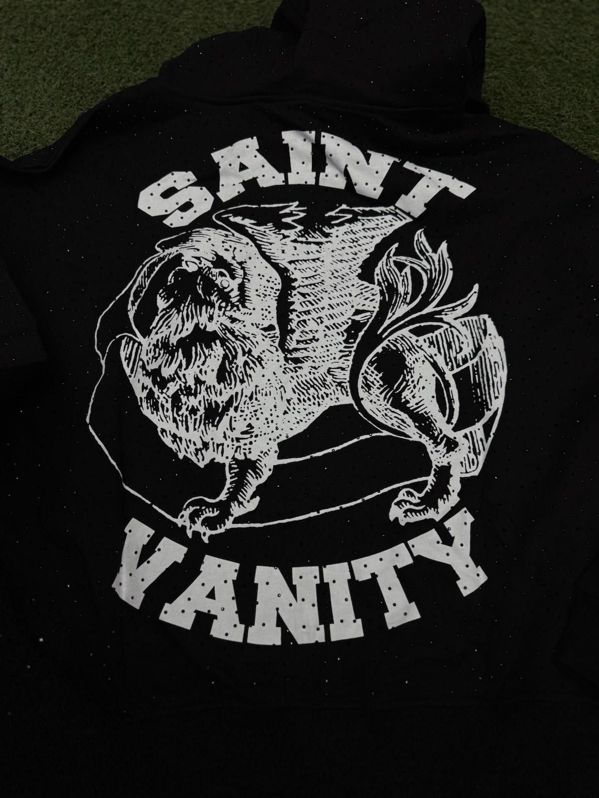 Saint Vanity Size XL - Saint Vanity Hoodie Black Rhinestone Zip Up Size US XL / EU 56 / 4 - 6 Thumbnail