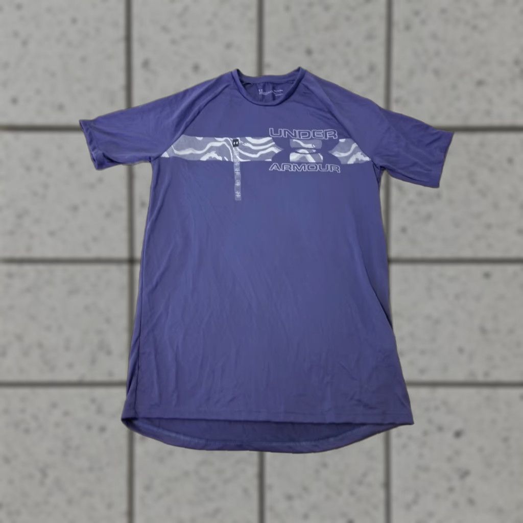Under Armour VINTAGE? No. Under armour Shirt Men S Blue Short Sleeve Athletic Gym Workout Crew Neck T-Shirt Logo HeatGear, Regular, Polyester Size US S / EU 44-46 / 1 - 1 Thumbnail