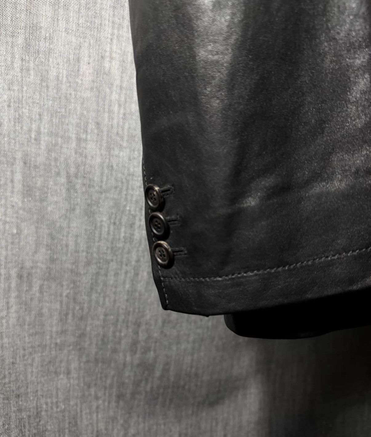 Prada PRADA LEATHER BLAZER JACKET Size US M / EU 48-50 / 2 - 5 Thumbnail