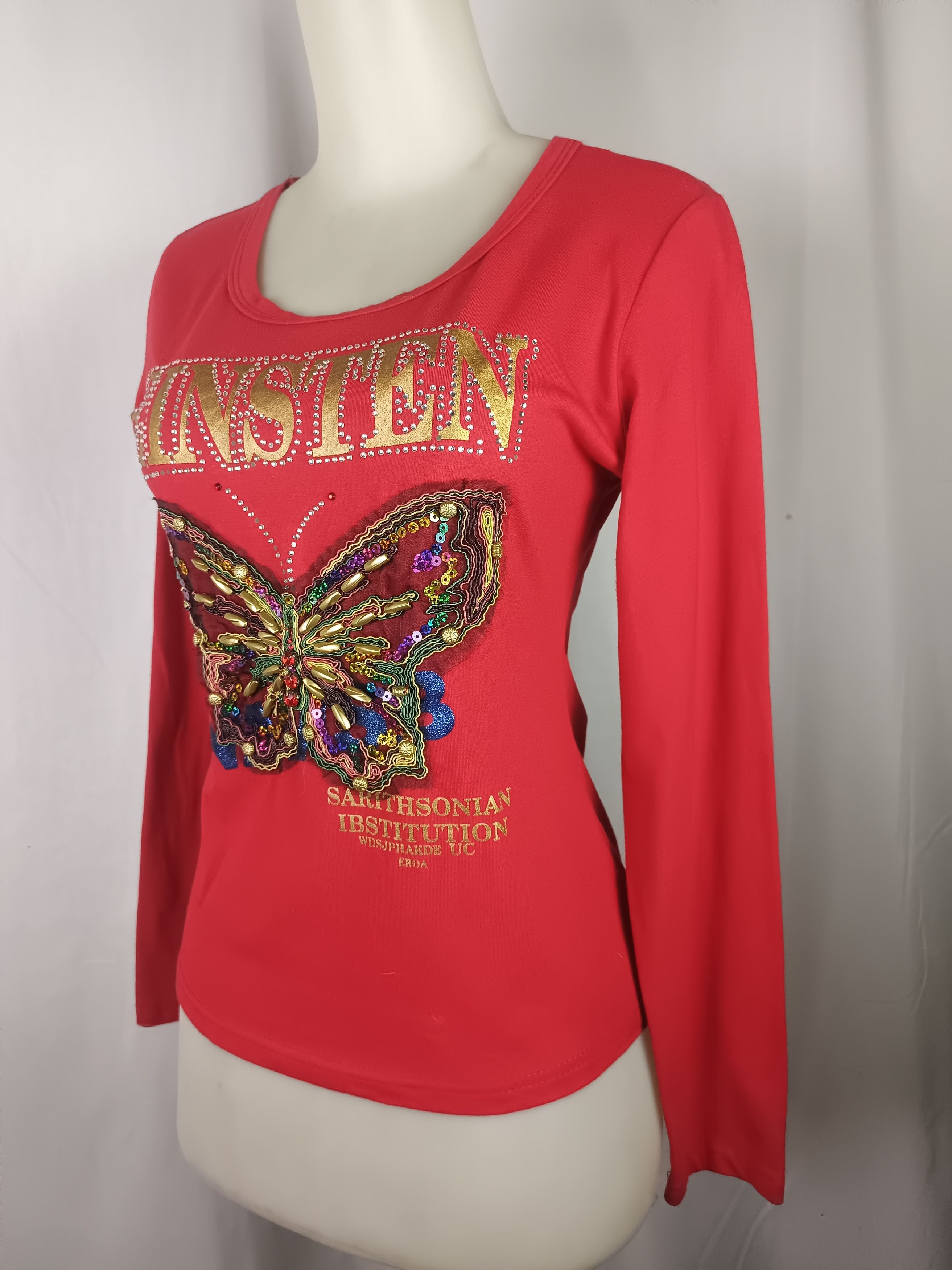 Beauty Beast × Hysteric Glamour × Japanese Brand EINSTEN Rhinestone Butterfly Embroidery *NO TAG* Size US M / EU 48-50 / 2 - 12 Thumbnail