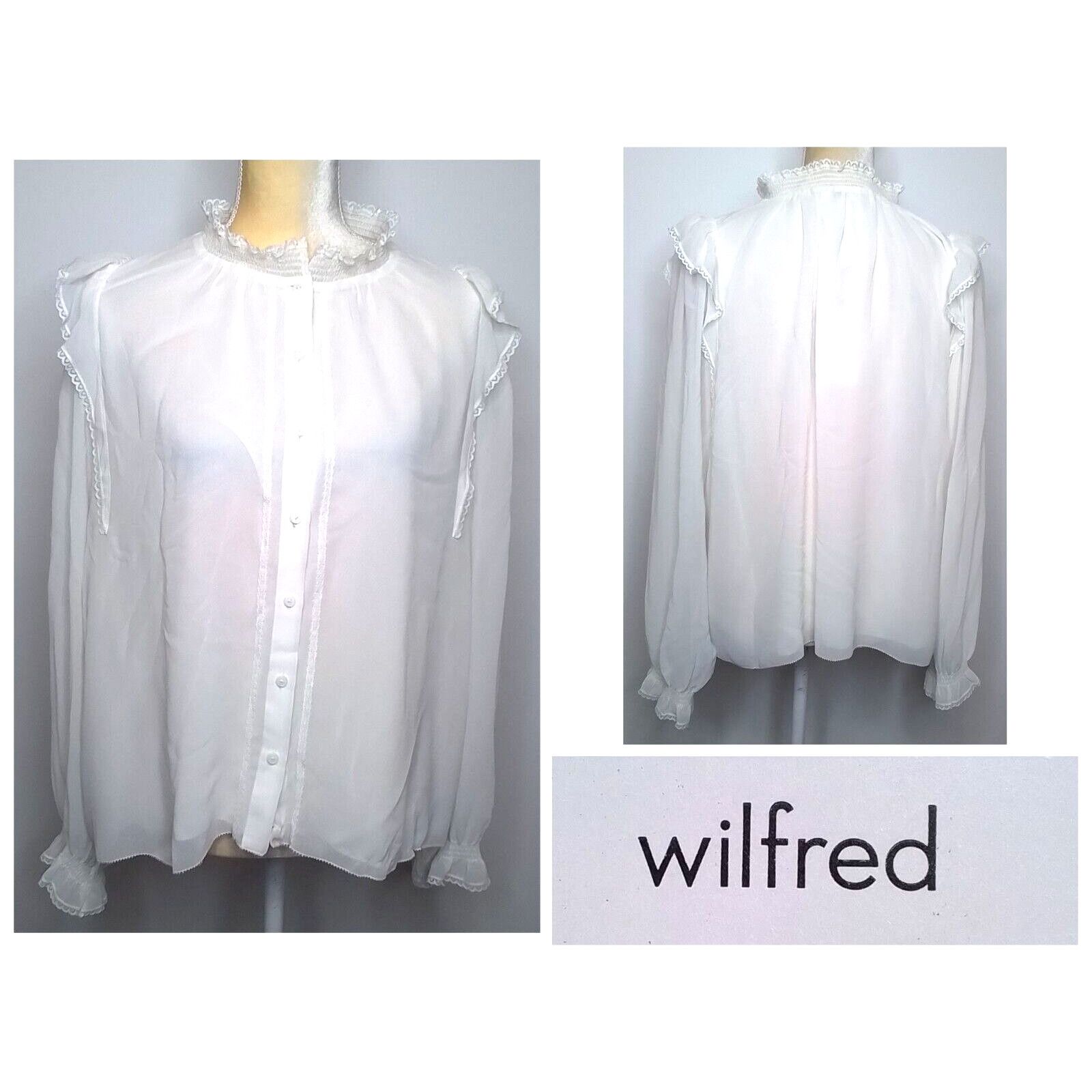 Other Wilfred Blouse Women's Size XL White NWT #W3310 Size XL / US 12-14 / IT 48-50 - 1 Thumbnail