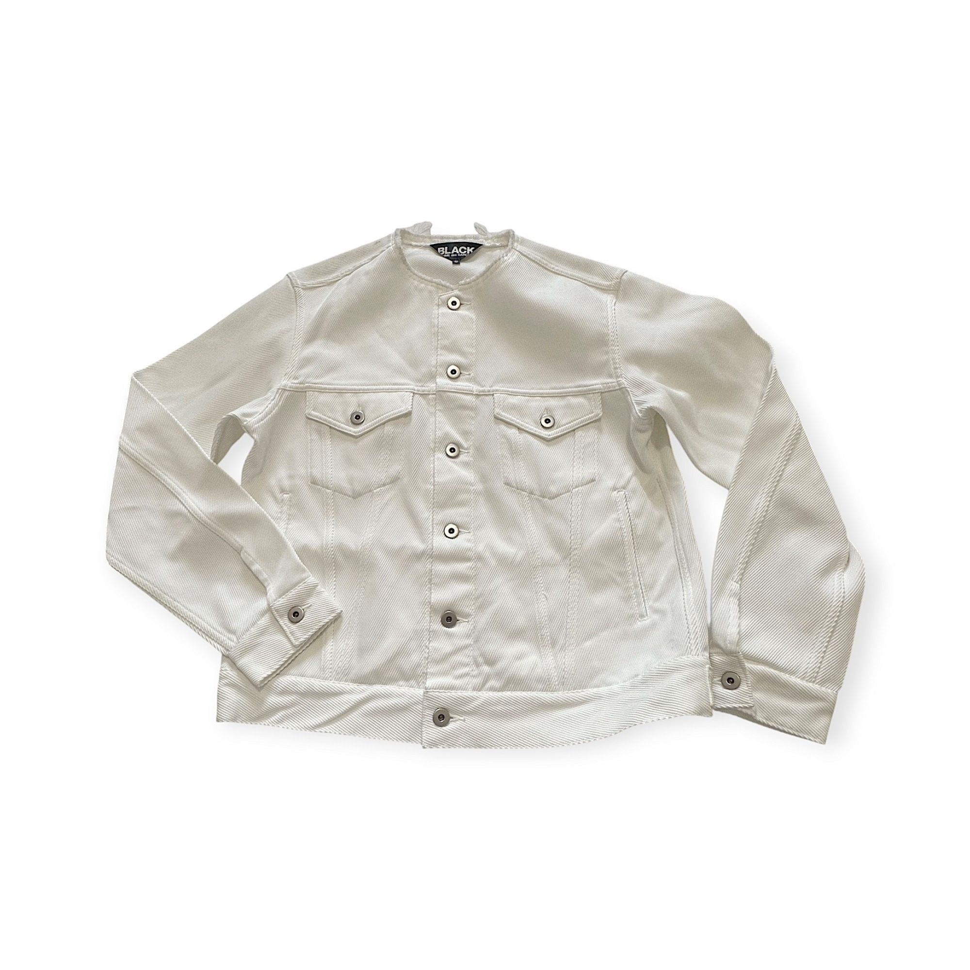 Comme des Garcons Black BLACK CdG SS23 collarless shirt jacket (1K-J026) – Men’s S Size US S / EU 44-46 / 1 - 5 Thumbnail