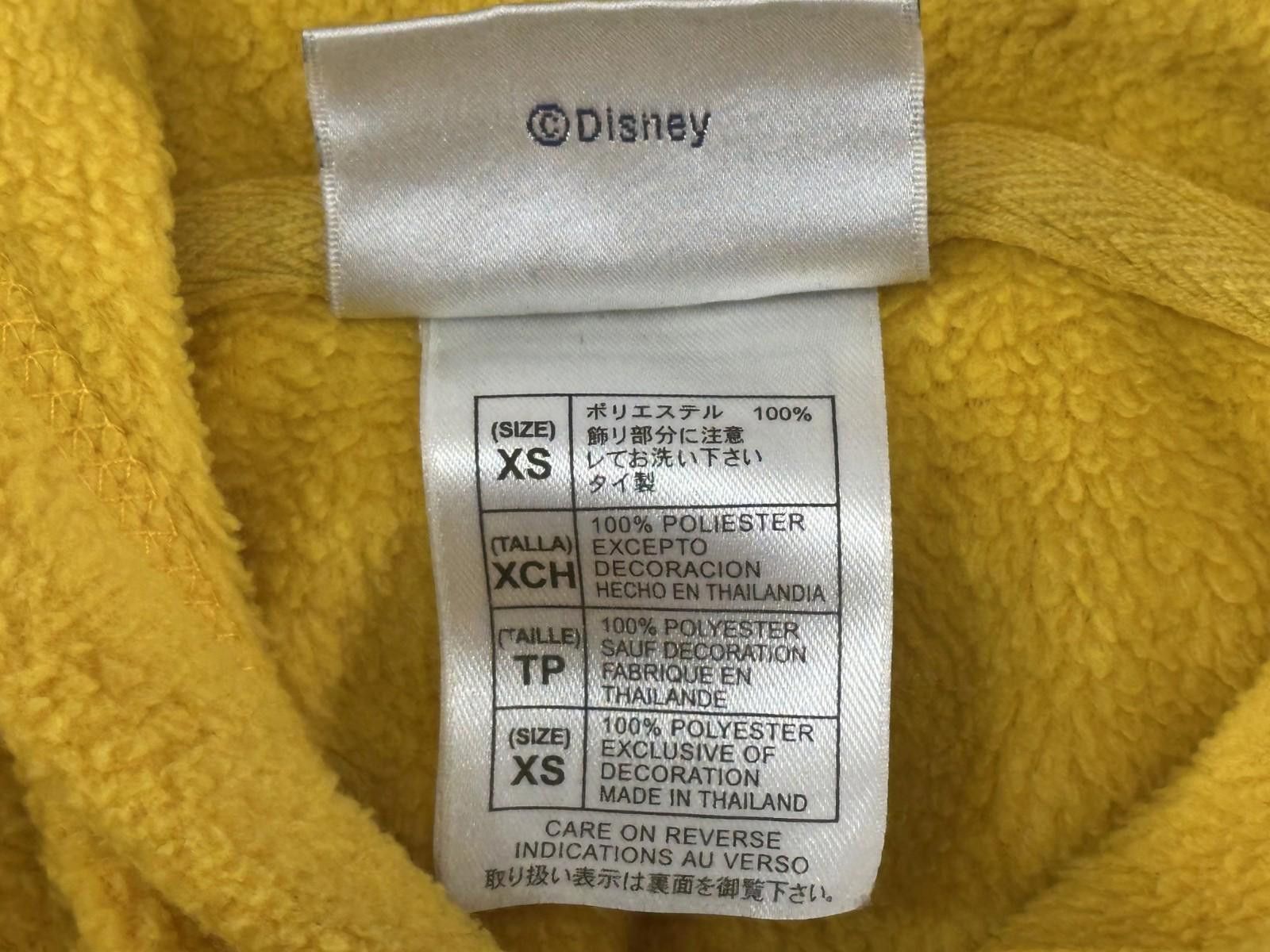 Disney Disney Calif. Adventure XS Embroidered Yellow Fleece Hoodie Size ONE SIZE - 10 Thumbnail