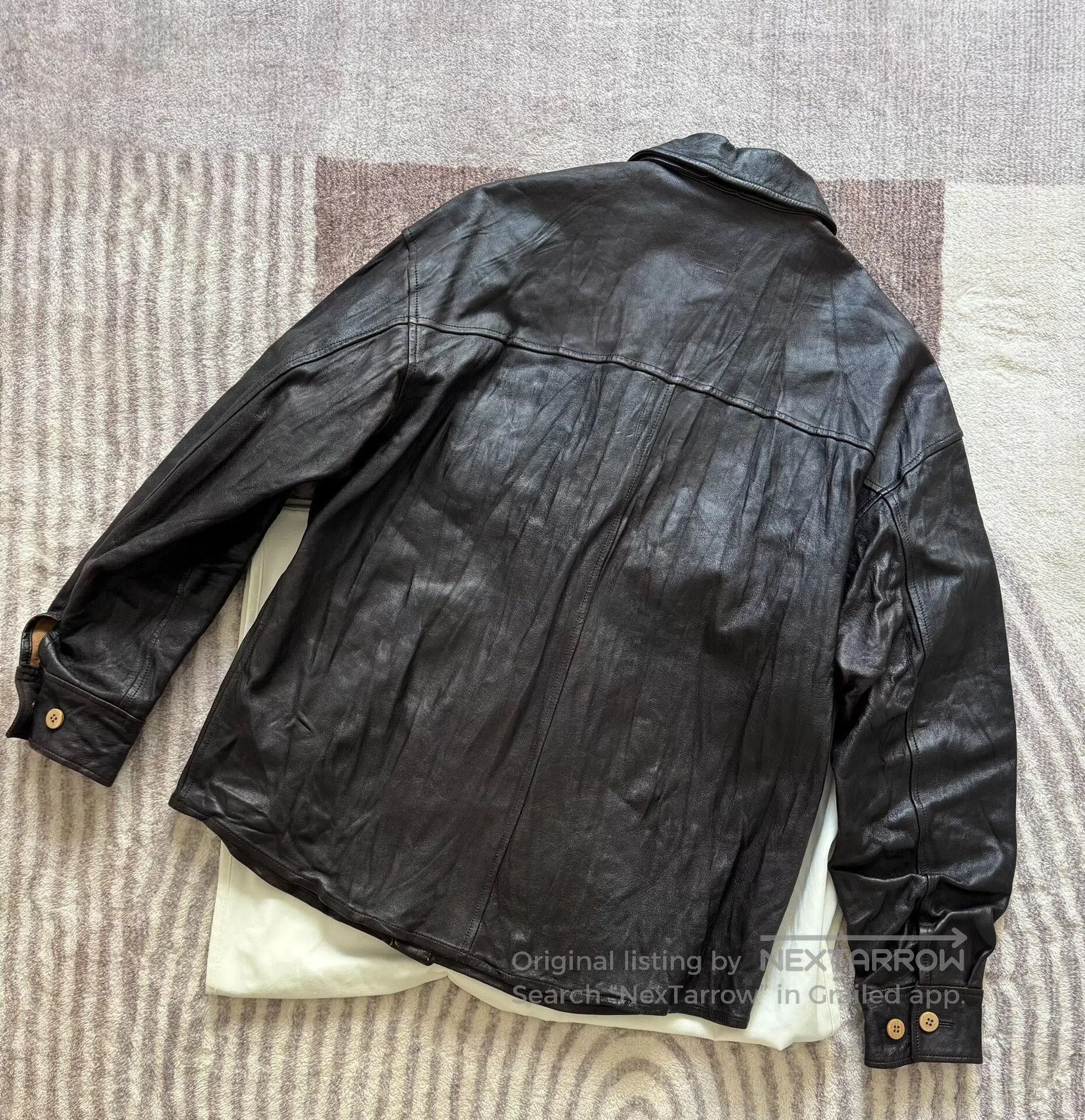 Visvim visvim civilian shacket in dark brown leather. Size US XS / EU 42 / 0 - 2 Thumbnail